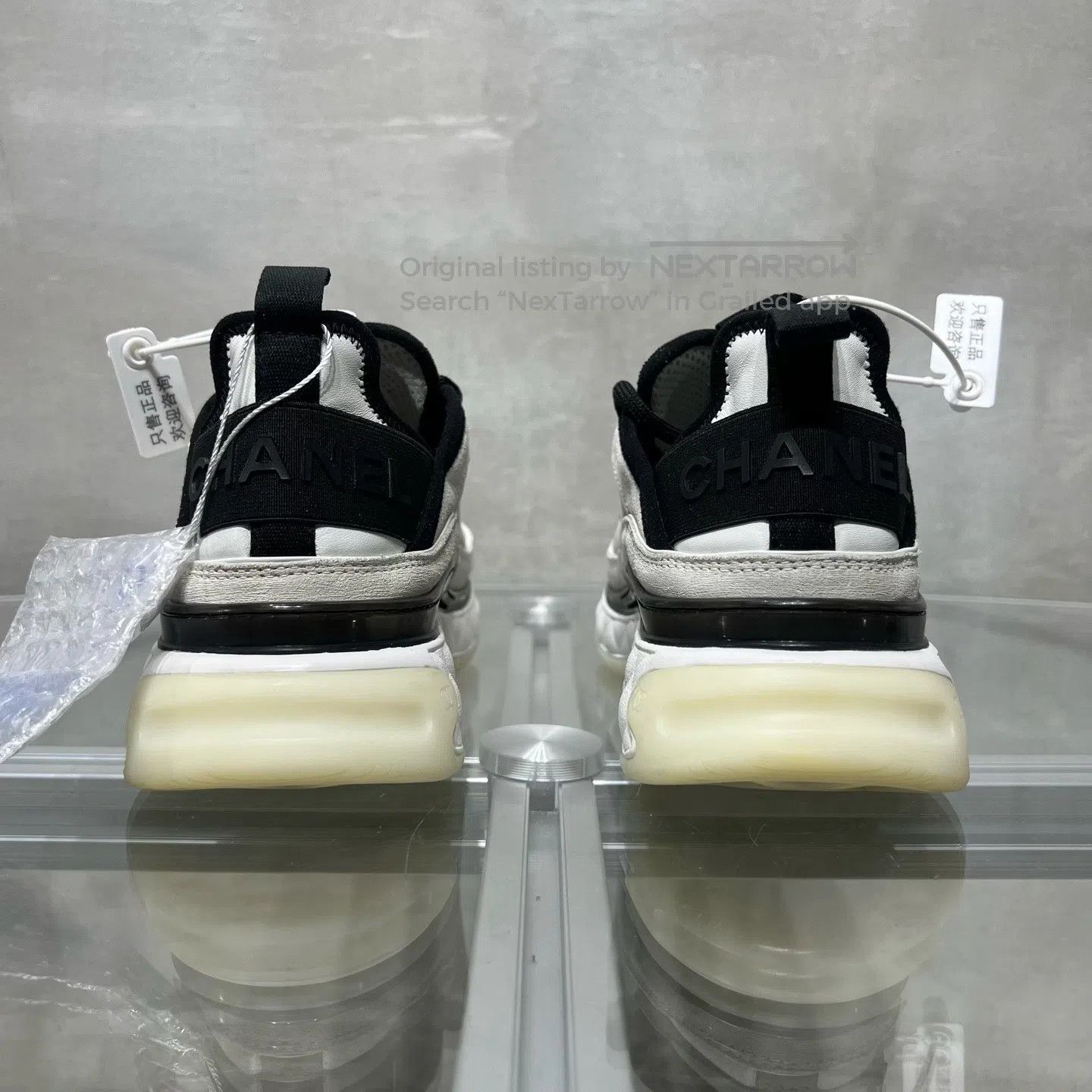 Chanel Chanel Black White Panda Air Cushion Sports Shoes| Size US 6.5 / IT 36.5 - 6 Thumbnail
