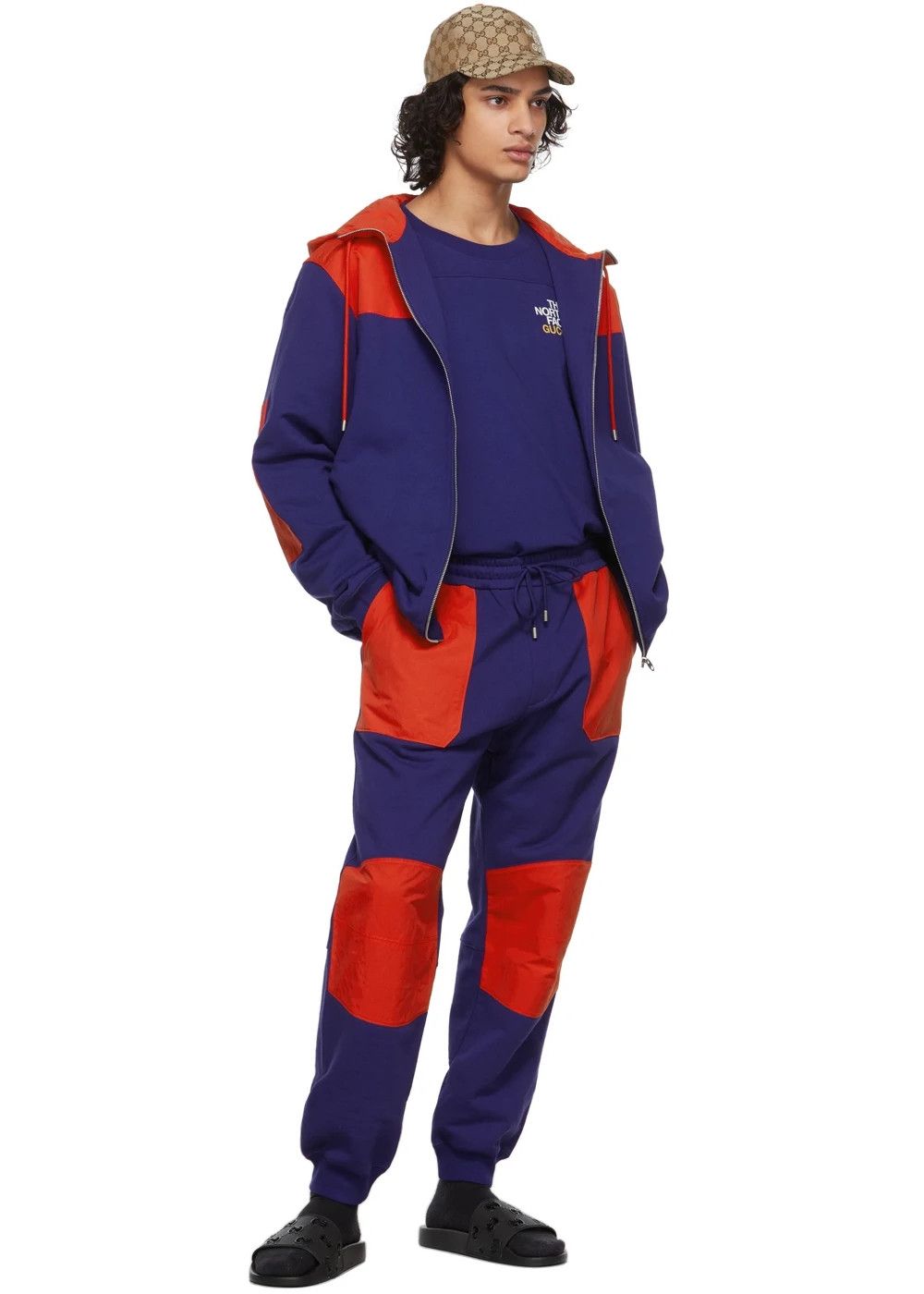 Gucci × The North Face GUCCI x THE NORTH FACE blue red logo print zip jacket Medium Size US M / EU 48-50 / 2 - 5 Thumbnail