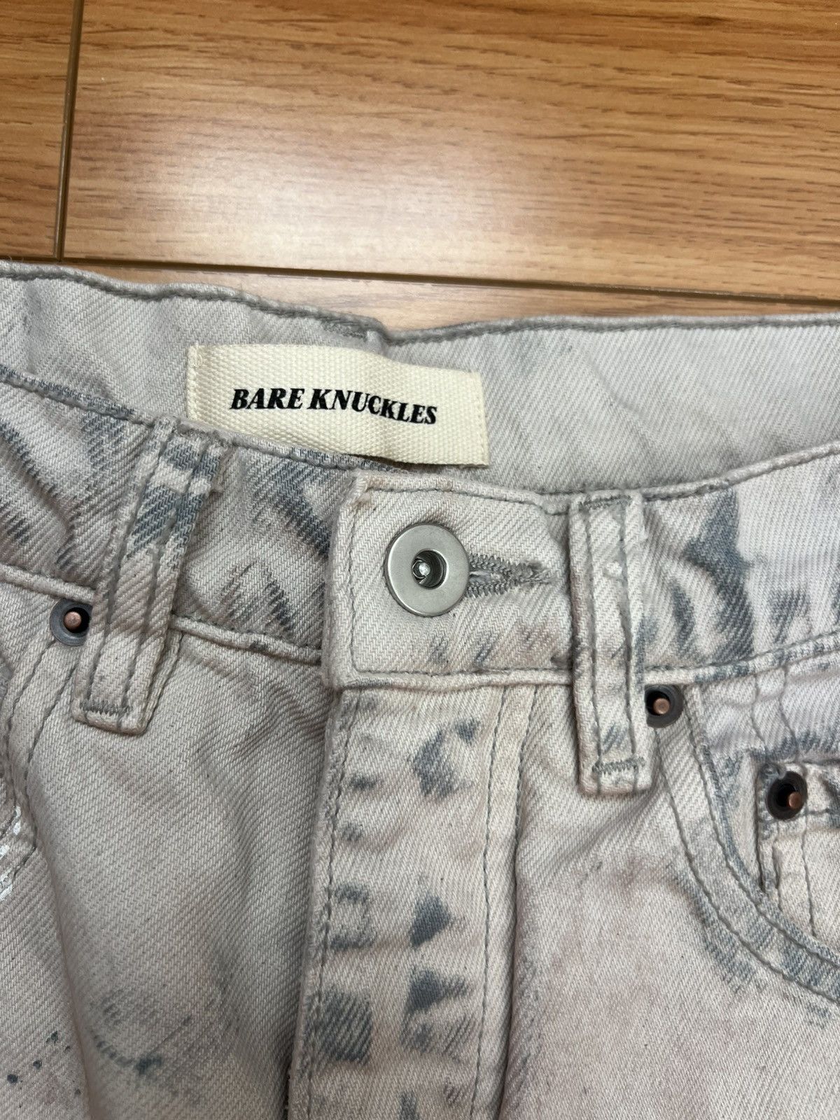 Bare Knuckles Bare Knuckles Javier Wide Leg Jeans Size US 28 / EU 44 - 3 Thumbnail