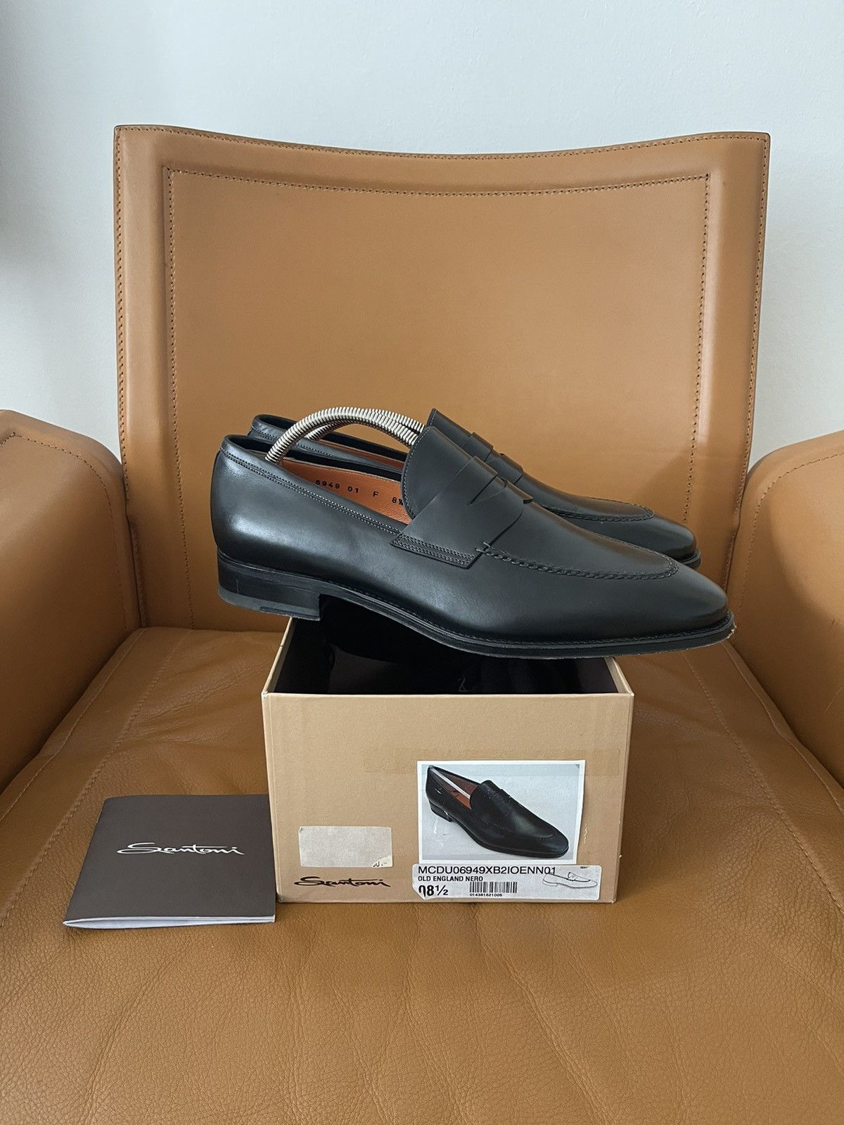 Santoni Leather Loafers Size US 8.5 / EU 41-42 - 1 Thumbnail