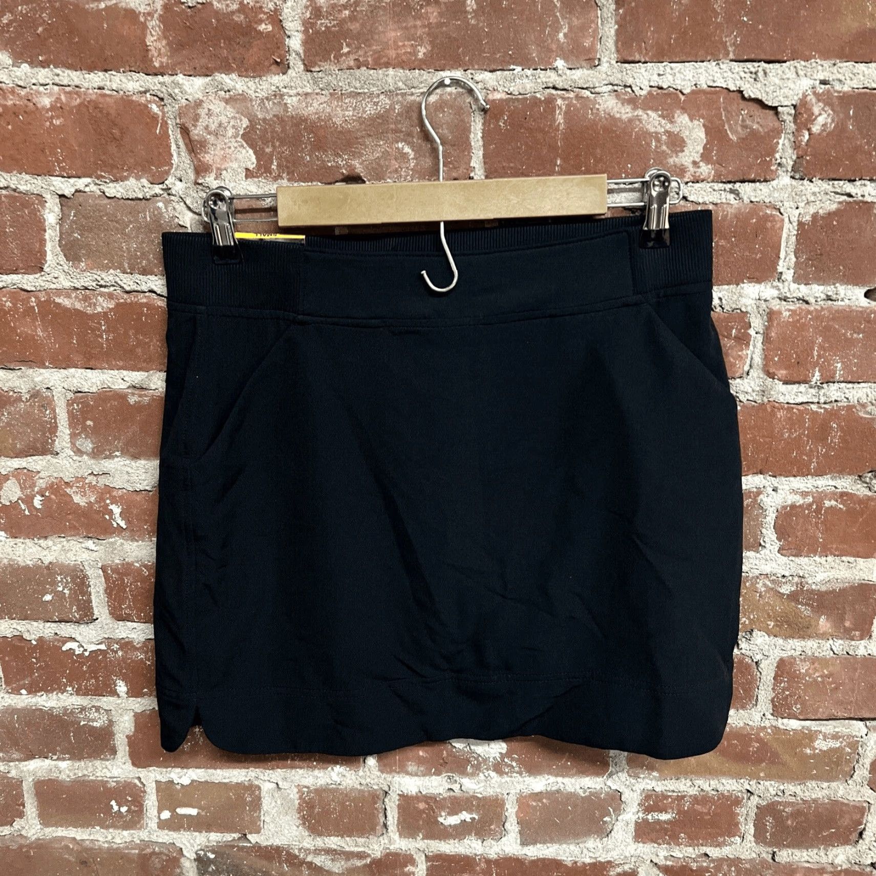 Vintage 32 Degrees Womens Skort S Black Above Knee NWT Comfort Polyester 100% Small NWT Size 28" / US 6 / IT 42 - 2 Thumbnail