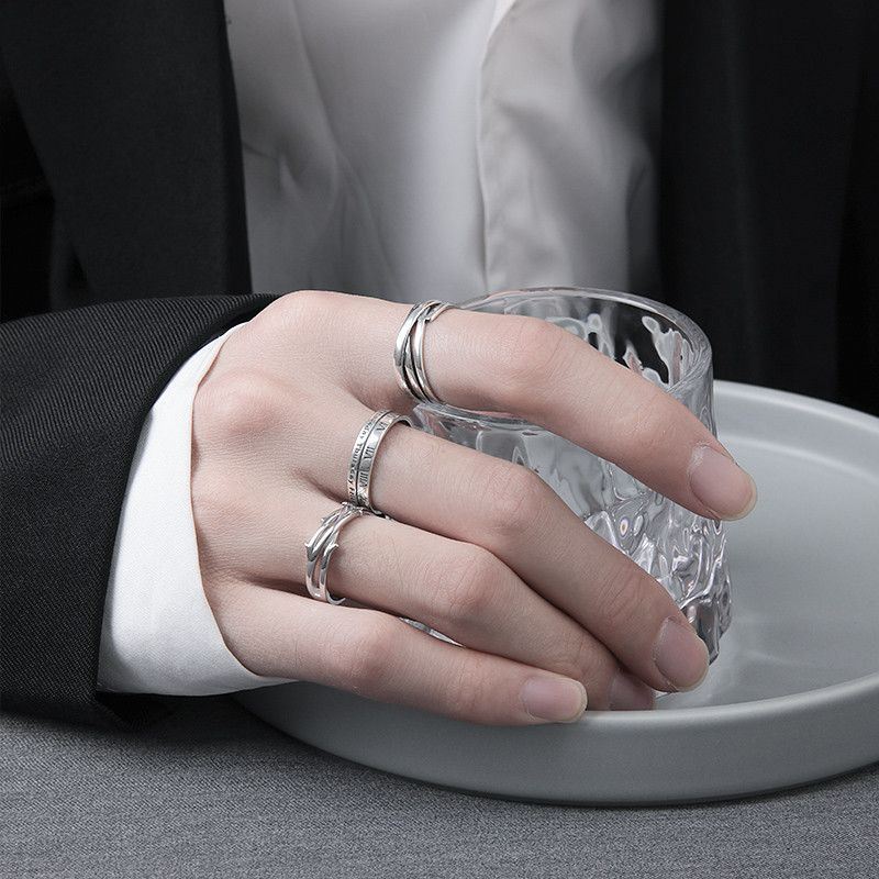 Jewelry Crazy Jewelry Rings Open Size Chrome Ring (Size 7-13) Size ONE SIZE - 1 Thumbnail