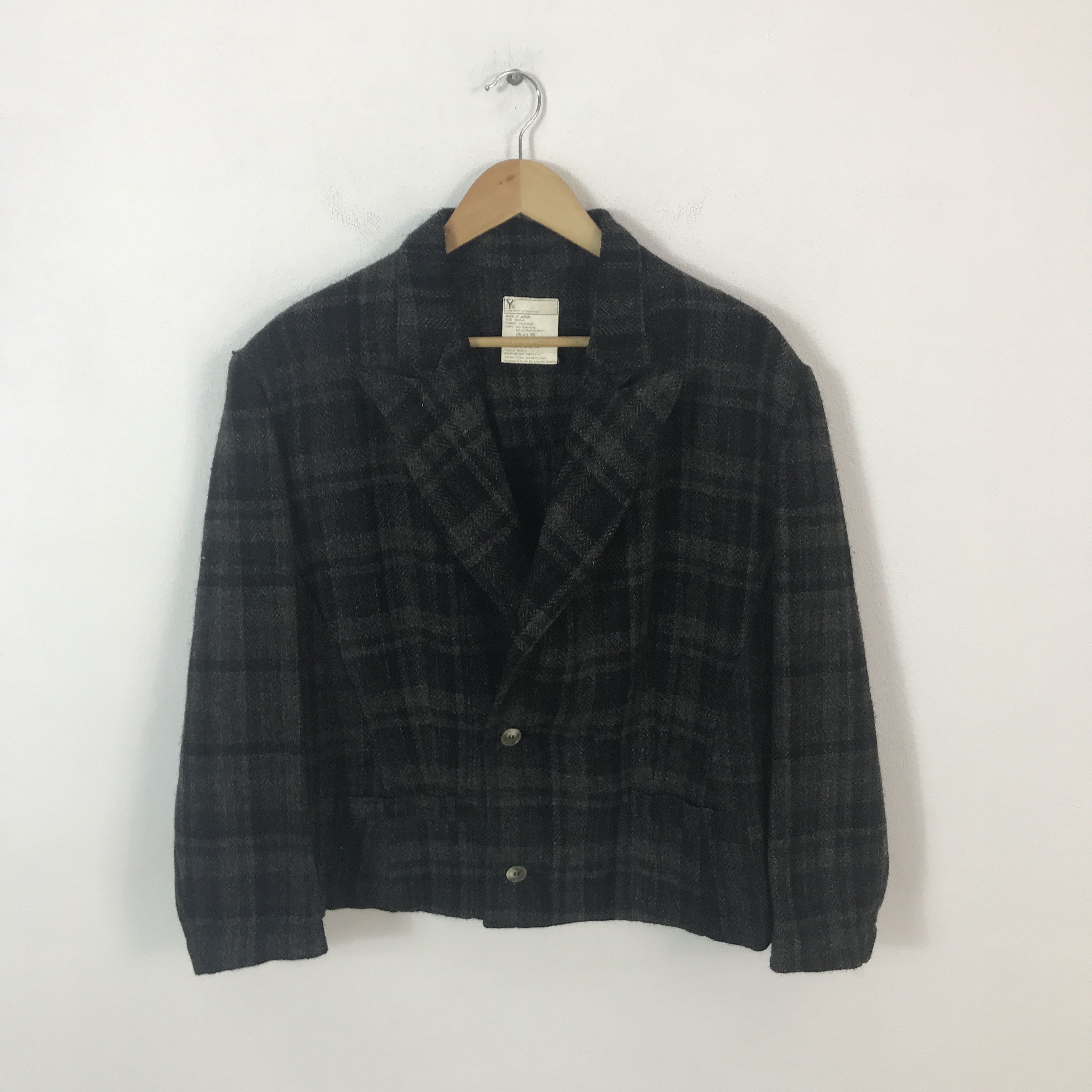 Yohji Yamamoto Y's By Yohji Yamamoto Wool Button Jacket Size US M / EU 48-50 / 2 - 1 Thumbnail