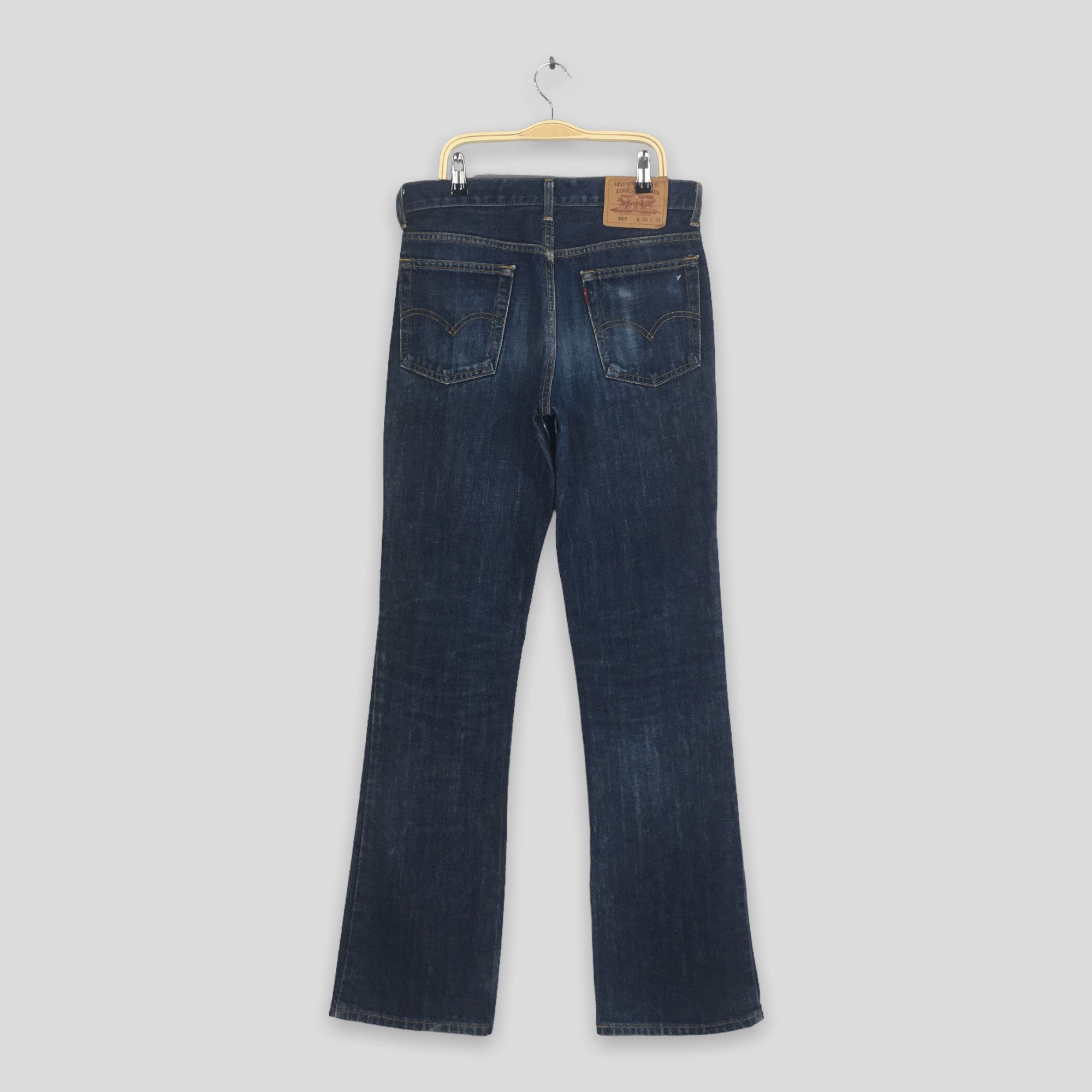 Jean × Levi's × Vintage Size 30x33.5 Vintage 90s Levi's 517 Flared Jeans Size US 30 / EU 46 - 9 Thumbnail