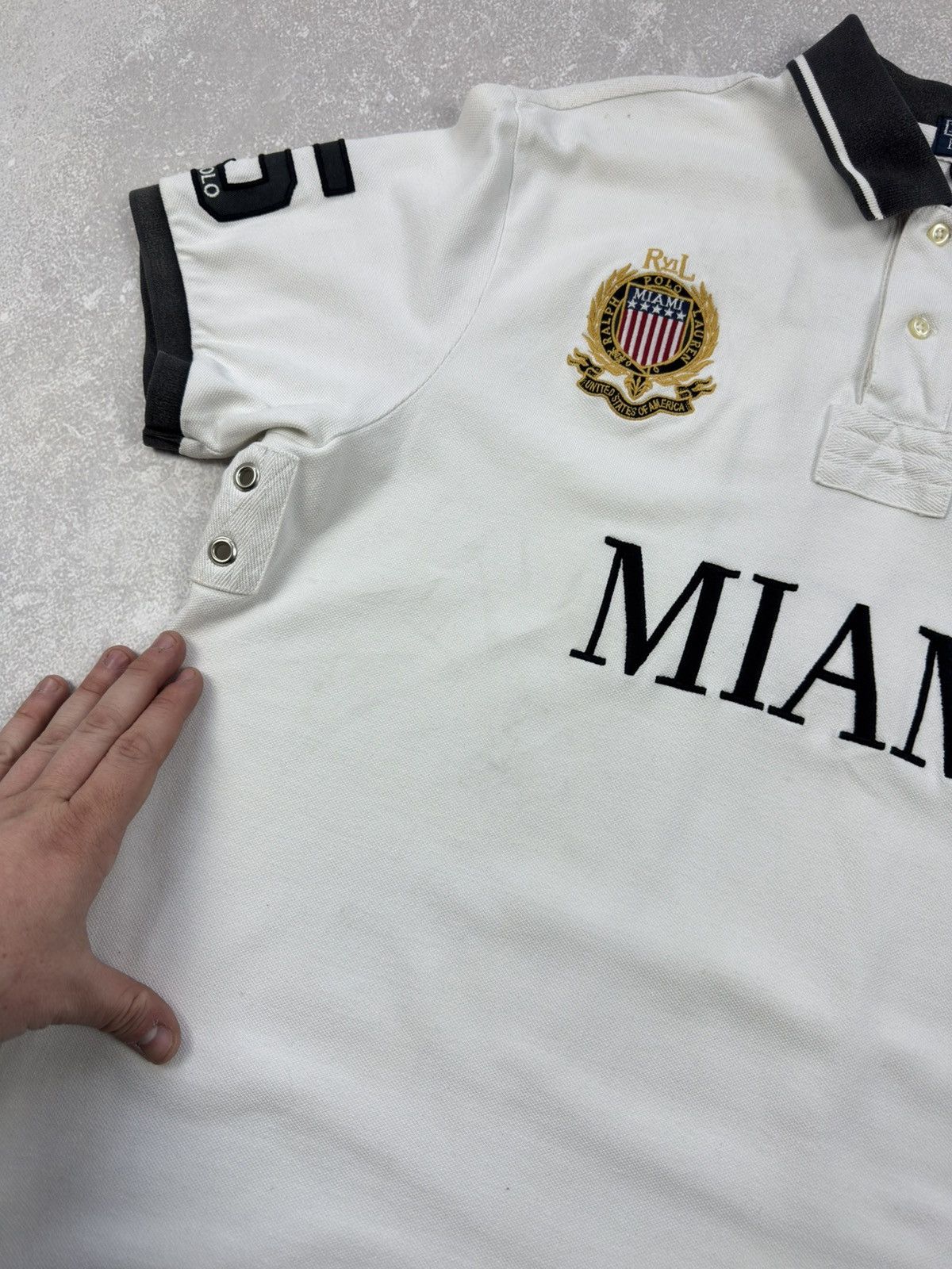 Polo Ralph Lauren Vintage Polo Ralph Lauren Miami Big Pony Chief Keef Style Size US XL / EU 56 / 4 - 4 Thumbnail