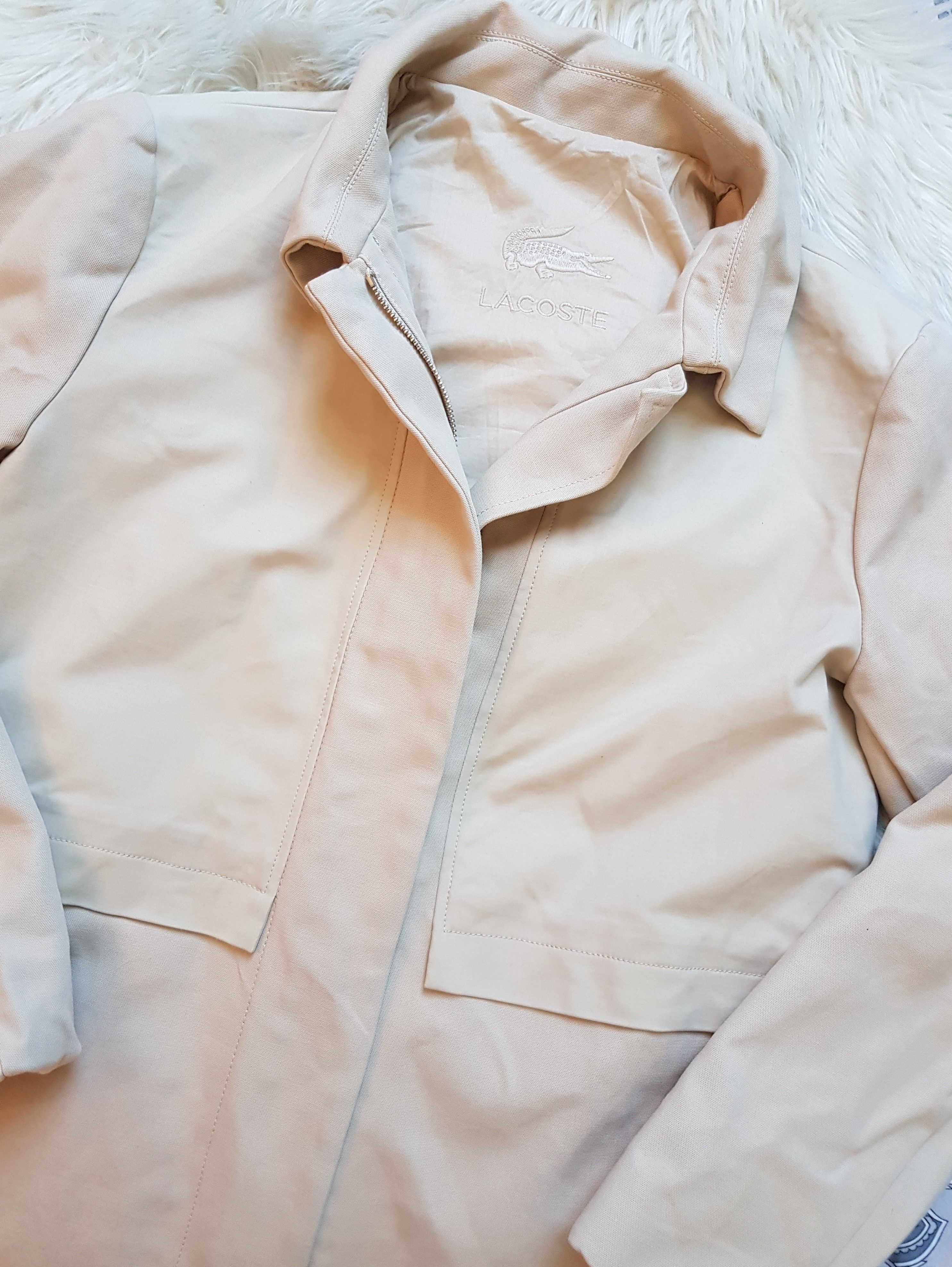 Lacoste Beige cotton Lacoste coat Size L / US 10 / IT 46 - 11 Thumbnail