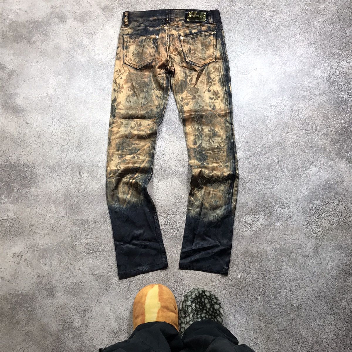 Vintage Vintage 90s Y2K Baggy Wide Leg Tie Dye Sweatpants Grunge 27 Size 27" / US 4 / IT 40 - 4 Thumbnail