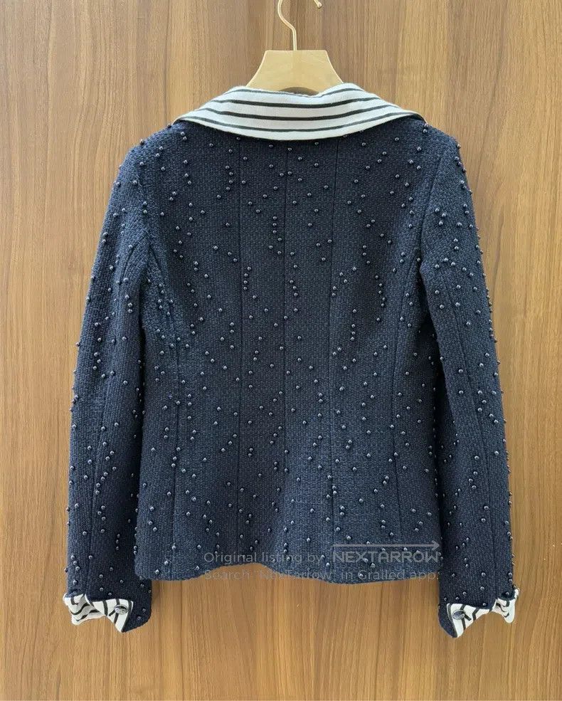 Chanel Chanel 17-year-old dark blue studded coat Size XS / US 0-2 / IT 36-38 - 2 Thumbnail