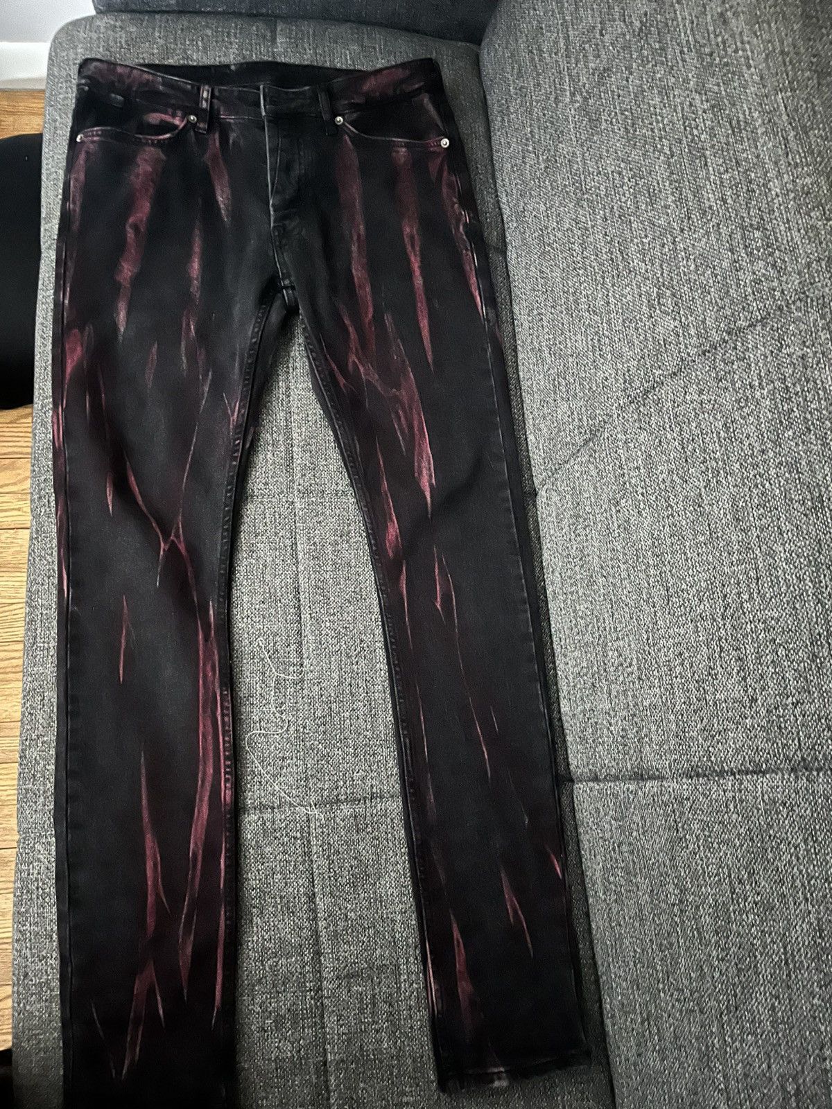 Ksubi Ksubi Van Winkle Refrakt Red and black Jeans Size US 32 / EU 48 - 2 Thumbnail