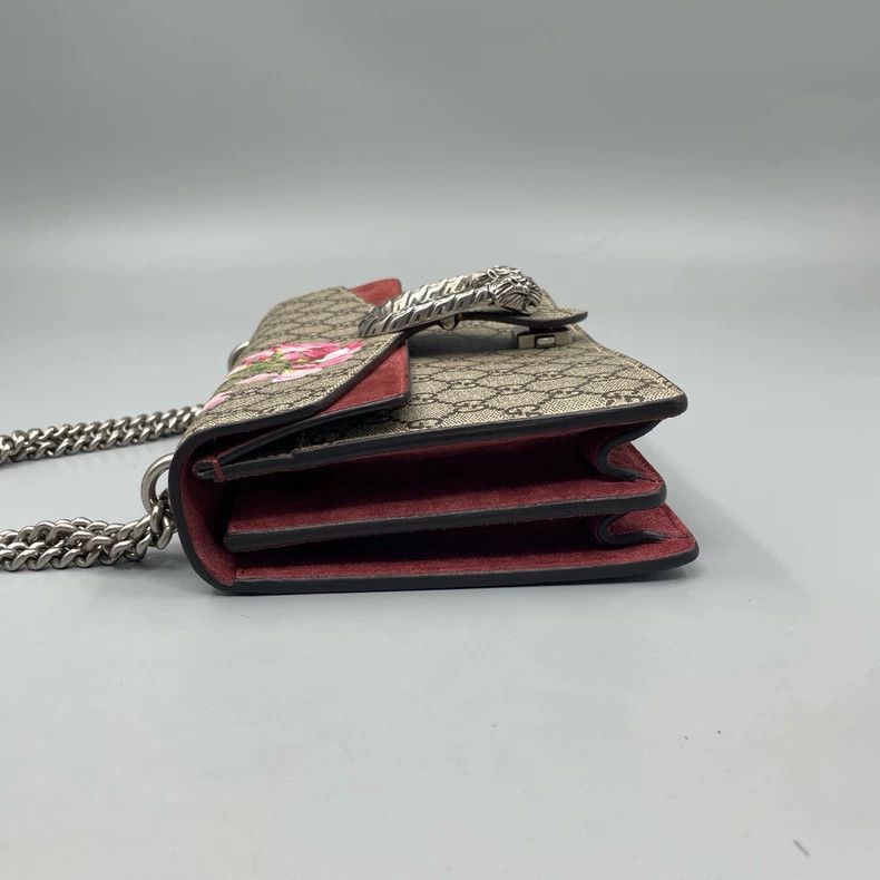 Gucci Gucci Floral Shoulder Bag with Snake Buckle-2506 Size ONE SIZE - 4 Thumbnail