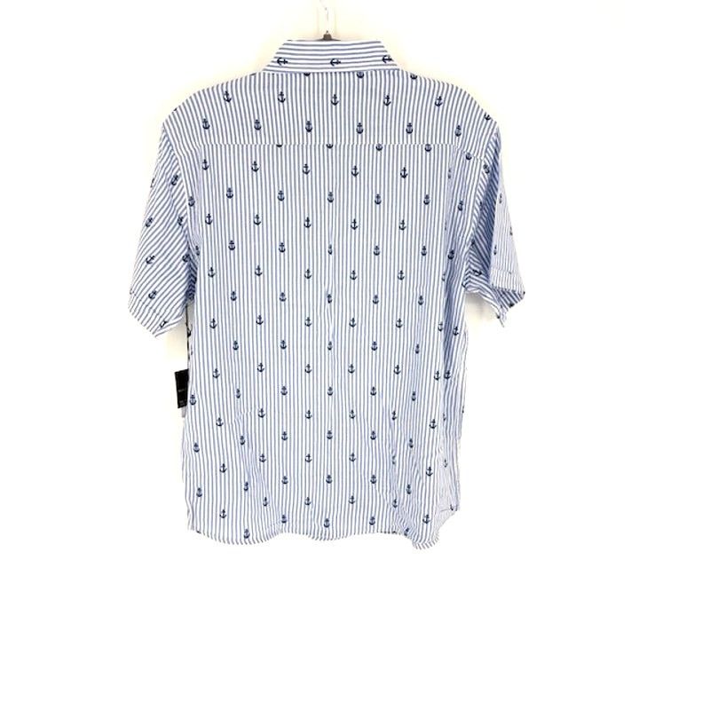 Saks Fifth Avenue Saks Fifth Avenue Anchor Printed Short Sleeve Shirt Size US L / EU 52-54 / 3 - 2 Thumbnail