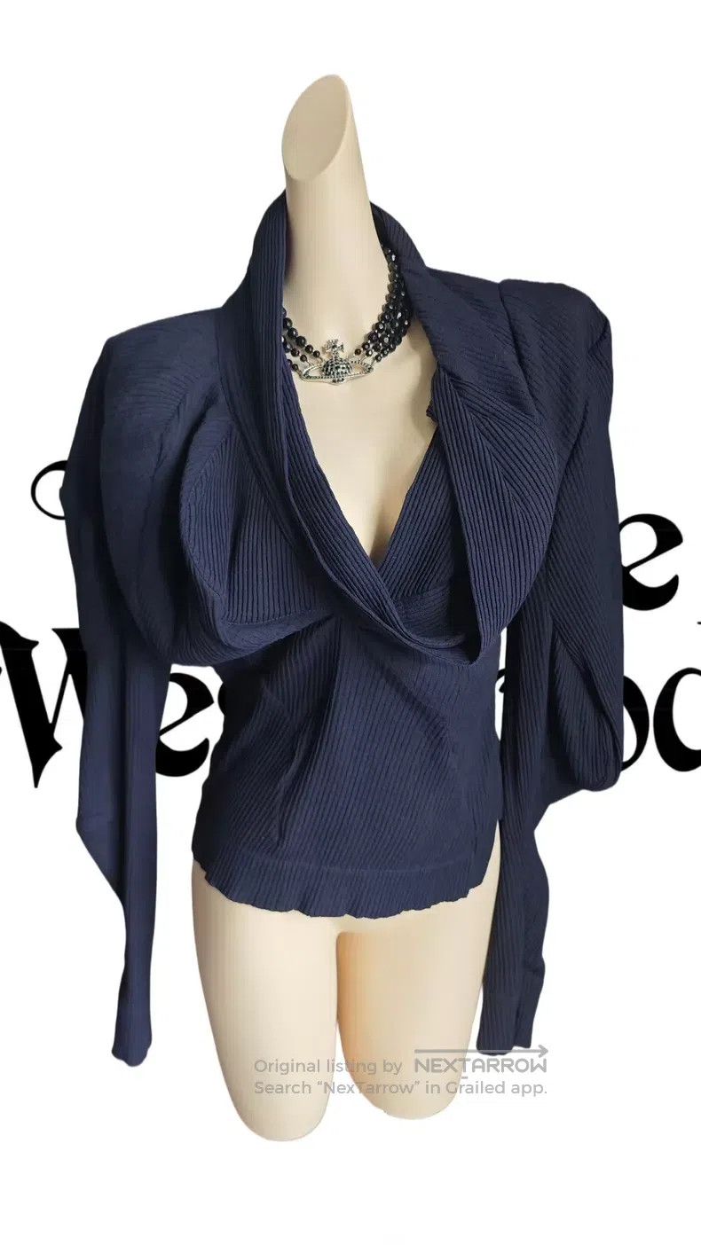 Vivienne Westwood Vivienne Westwood Blue Bud Deformation Shirt Size XS / US 0-2 / IT 36-38 - 4 Thumbnail