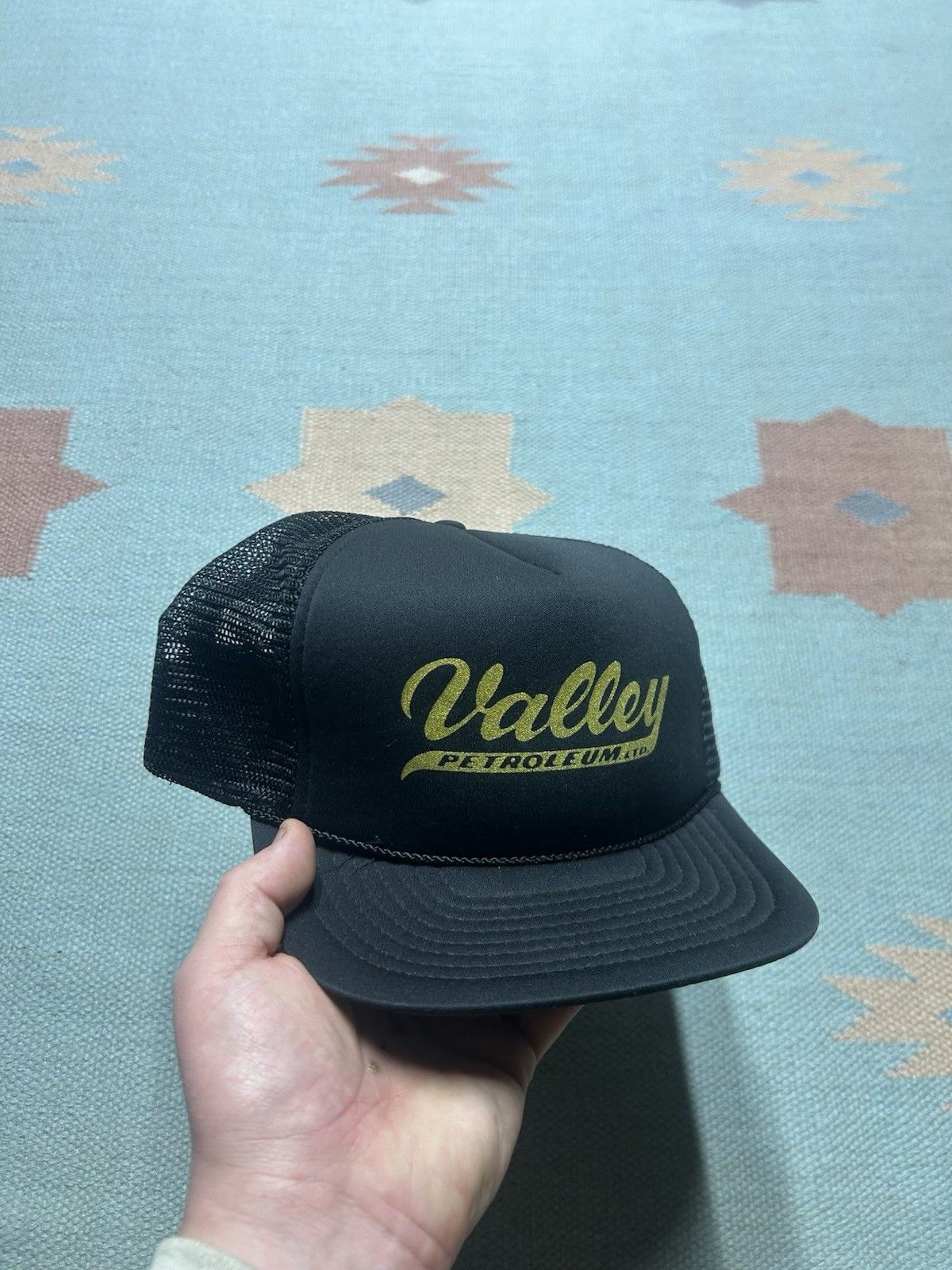 Vintage Vtg trucker hat valley petroleum Michigan black gold snap Size ONE SIZE - 1 Thumbnail
