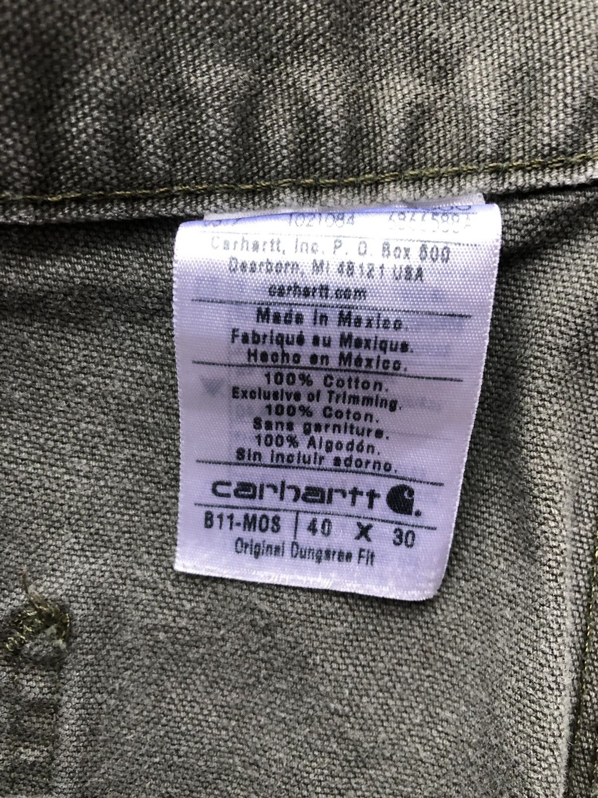Carhartt × Vintage Vintage faded green Carhartt carpenter pants Size US 40 / EU 56 - 5 Thumbnail