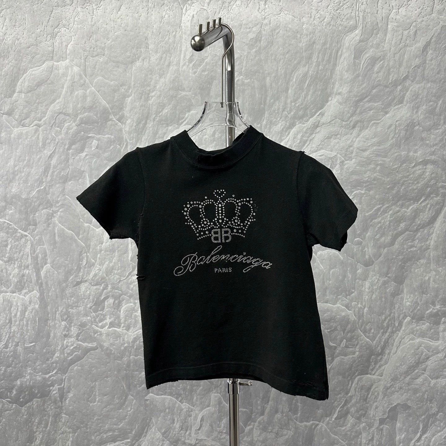 Balenciaga balenciaga diamond crown fitted t-shirt Size US M / EU 48-50 / 2 - 1 Thumbnail