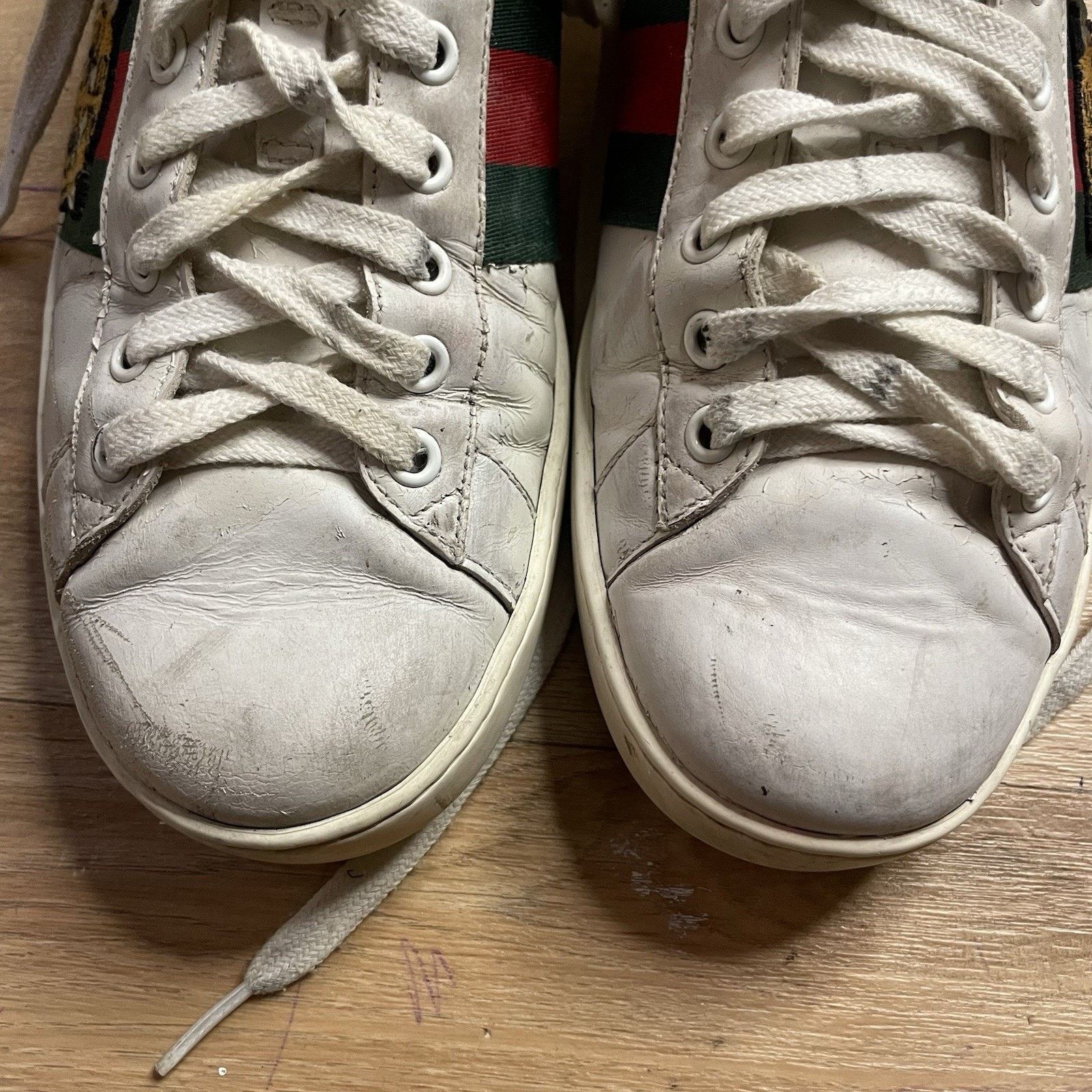 Gucci Gucci Ace Sneakers Tiger Low-Top Trainers shoes leather mens Size US 8 / EU 41 - 4 Thumbnail