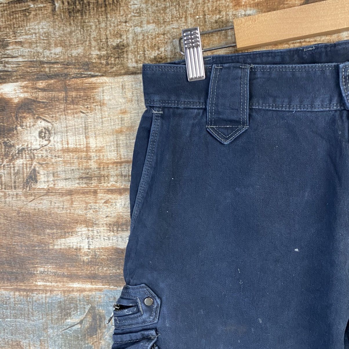 Japanese Brand DL Tora Dark Blue Cargo Multipocket Pants #C970 Size US 28 / EU 44 - 7 Thumbnail
