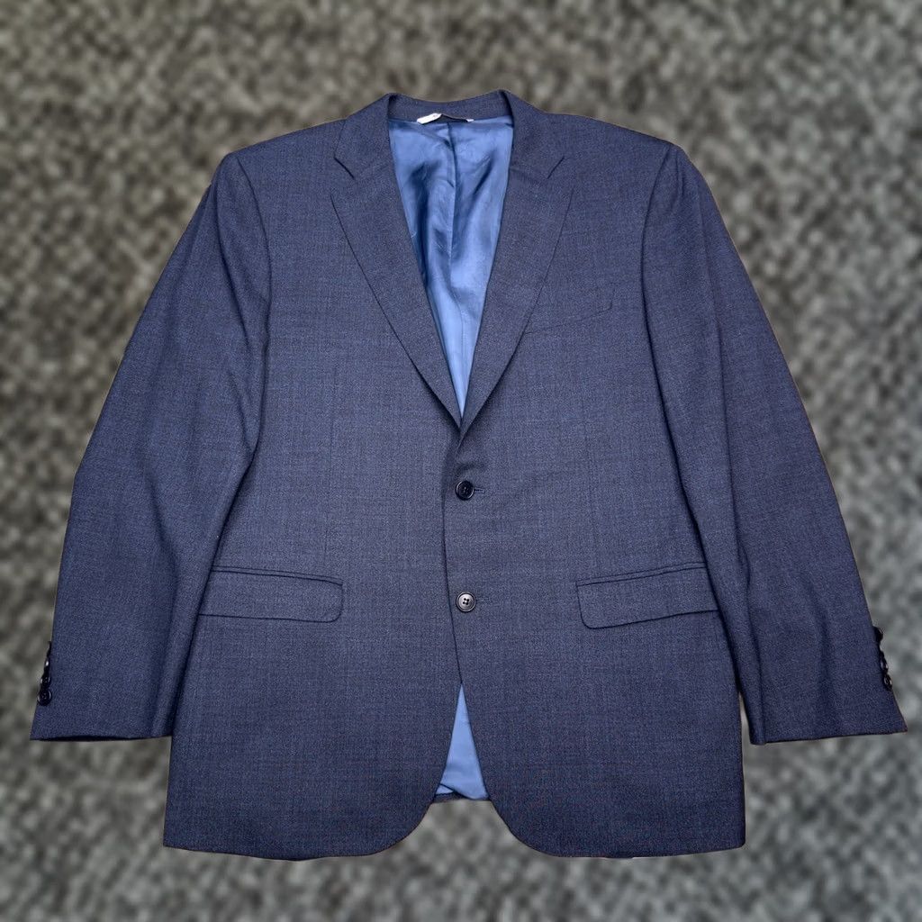Canali Canali Suit Jacket Blazer Navy Wool Stretch 42R 52 Italy Size 42R - 1 Thumbnail