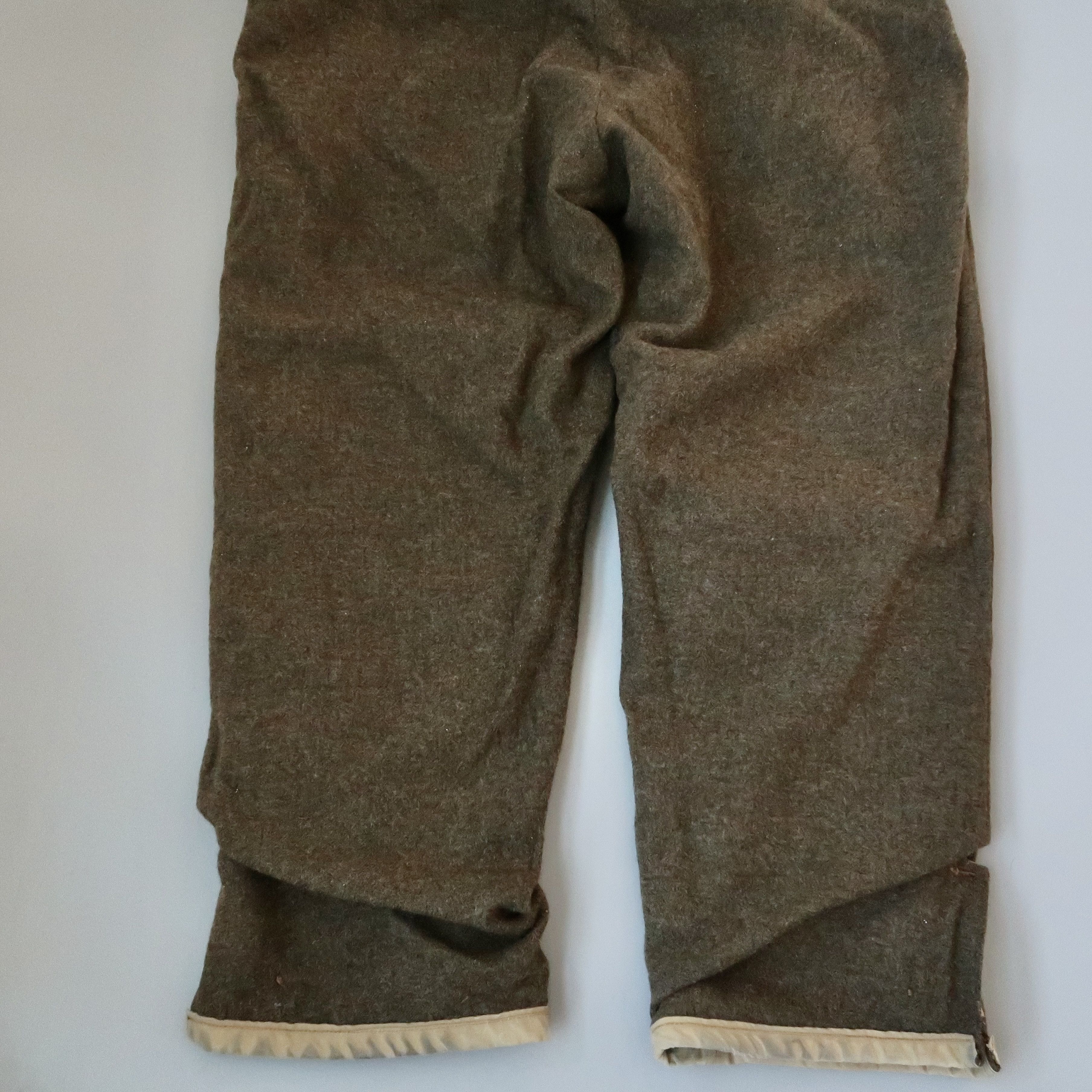 Vintage Rare 1940s Canadian Army wool lined bib overalls Size US 40 / EU 56 - 14 Thumbnail