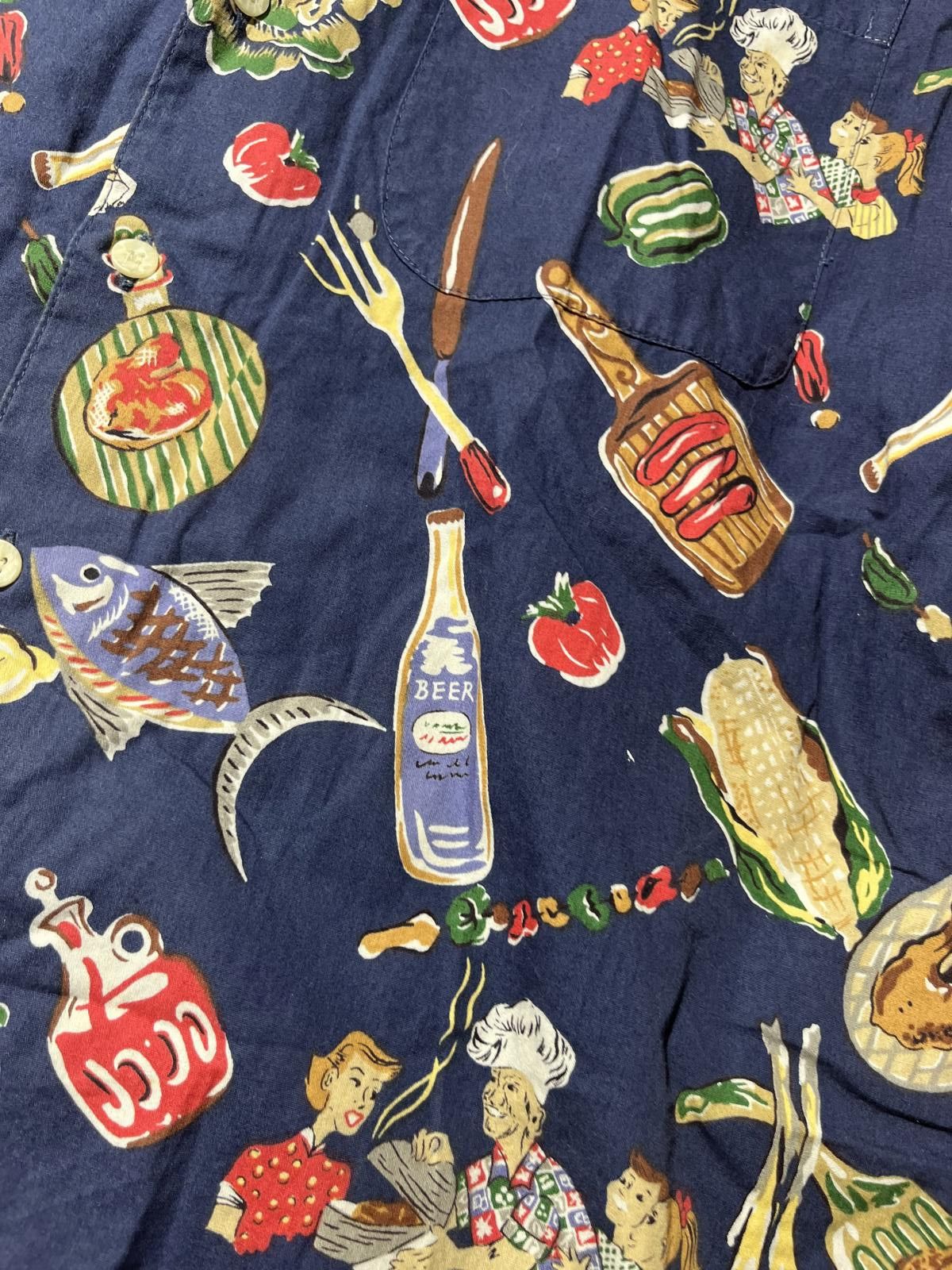 Reyn Spooner Reyn Spooner Hawaiian Shirt Medium BBQ Fish Beer Size US M / EU 48-50 / 2 - 2 Thumbnail