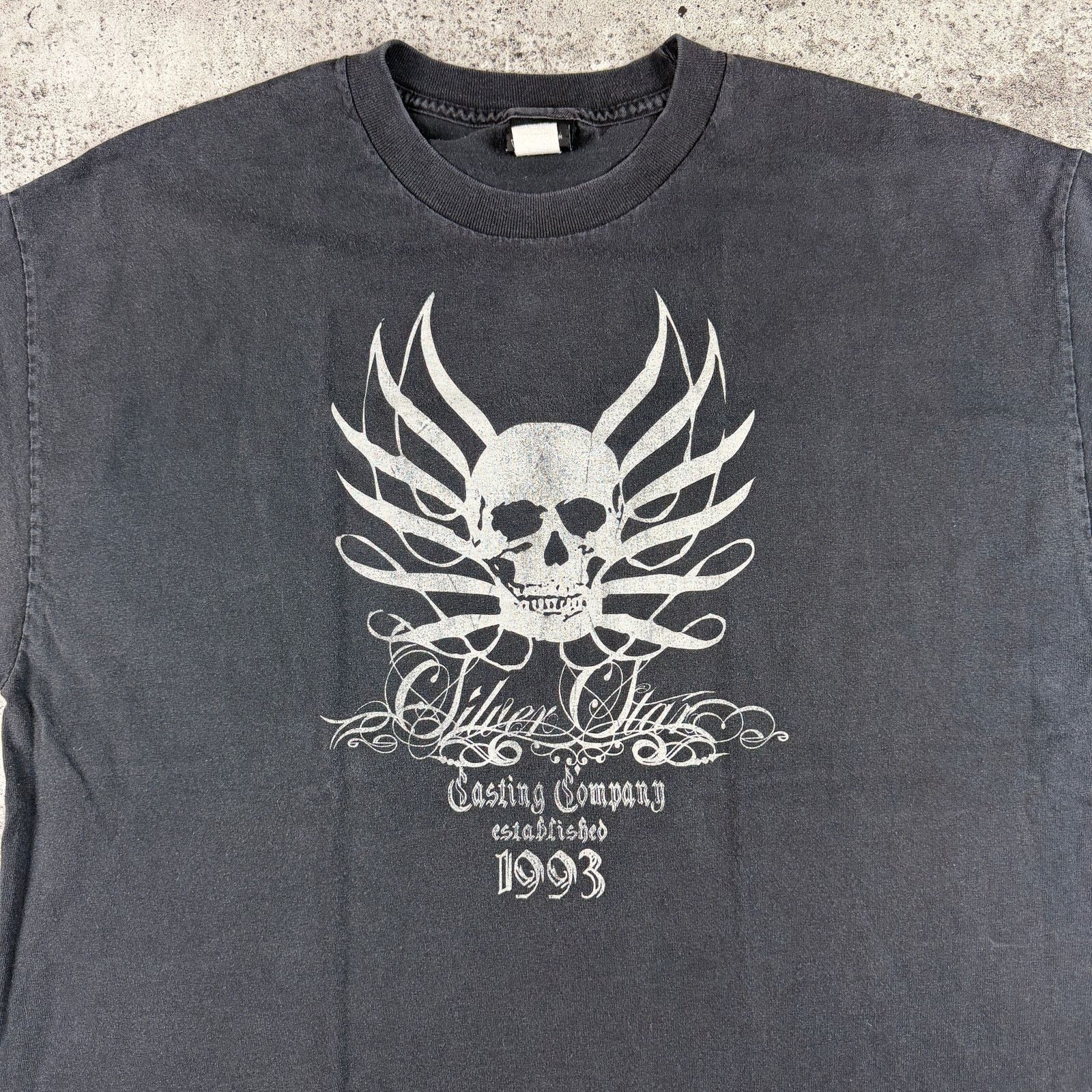 Vintage Y2K Silver Star Tribal Skulls Size Xl 23x29.5 Size US XL / EU 56 / 4 - 4 Thumbnail