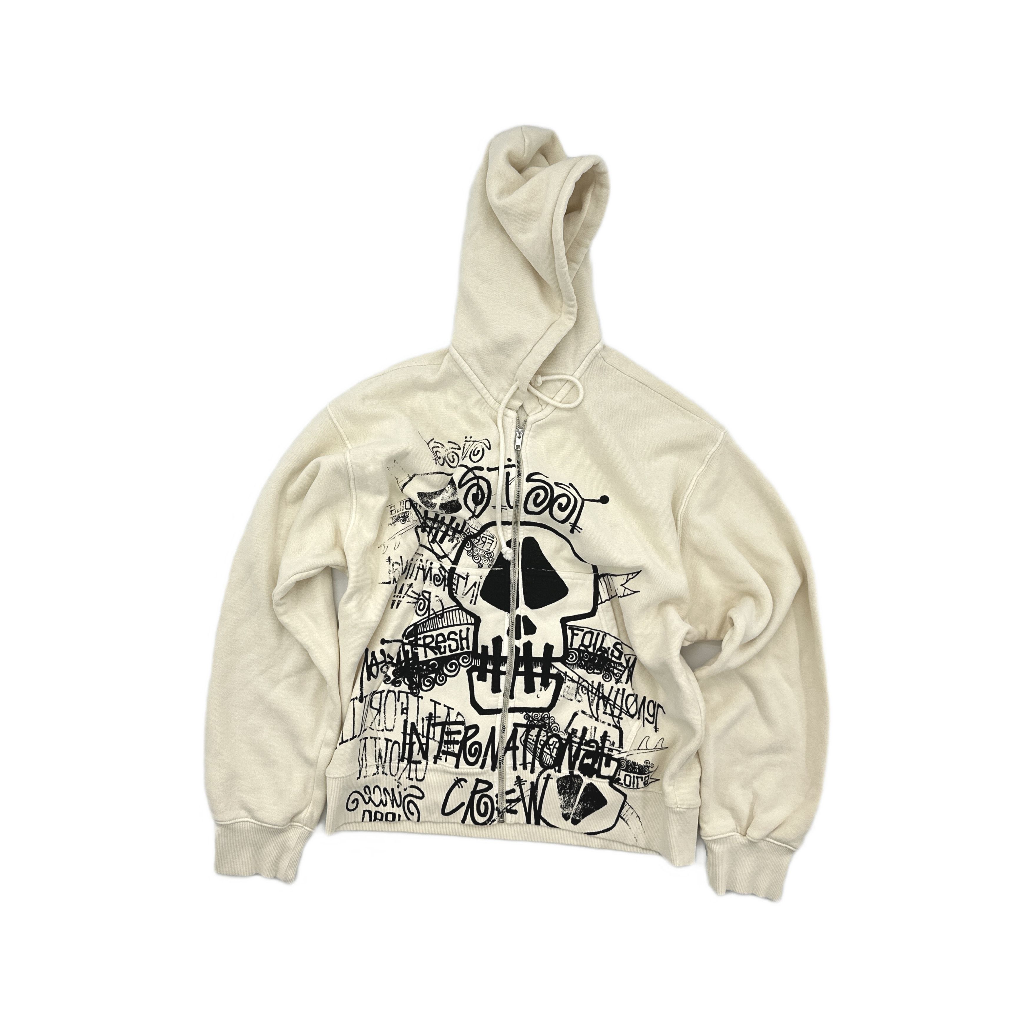 Stussy Faded Graphic Zip Hoodie | Grailed