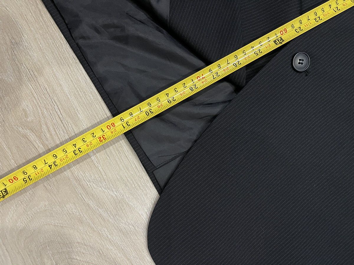 Vintage Biaggini classic suit black mens blazer + trousers 42R Size 42R - 18 Thumbnail