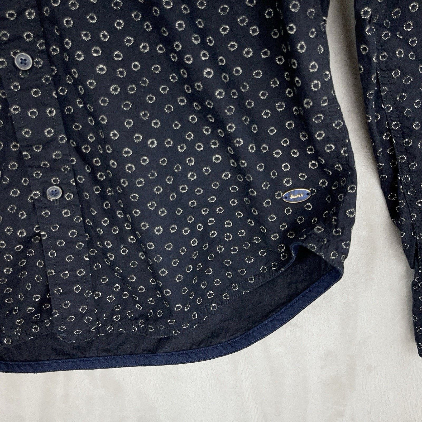 Scotch & Soda Scotch & Soda Original Classic Dotted Shirt Amsterdam Size US S / EU 44-46 / 1 - 3 Thumbnail