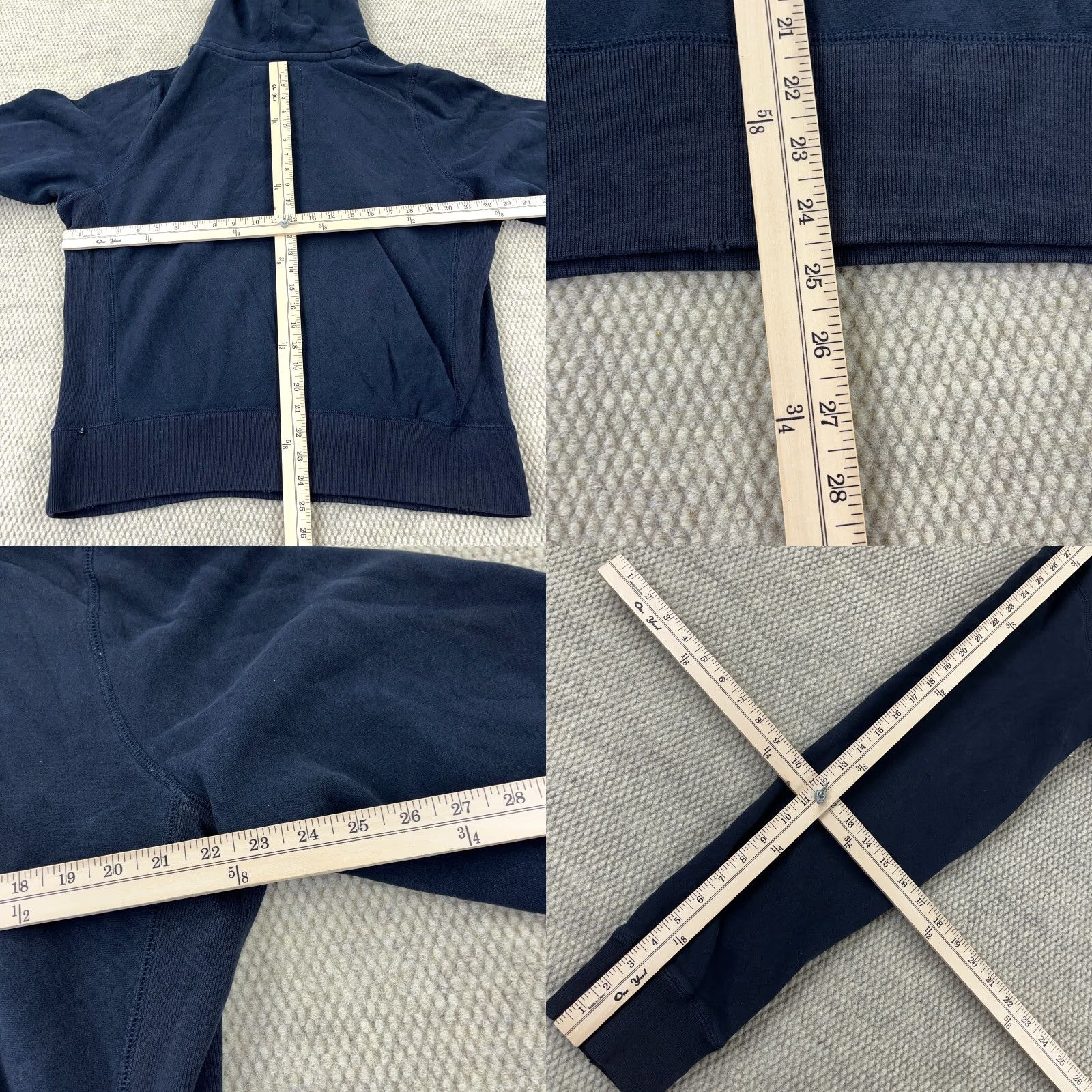 Abercrombie & Fitch VINTAGE Abercrombie & Fitch Hoodie Men L Blue Sweatshirt Hooded Logo Embroidered Fleece Graphic Print Lightweight? Size US L / EU 52-54 / 3 - 9 Thumbnail