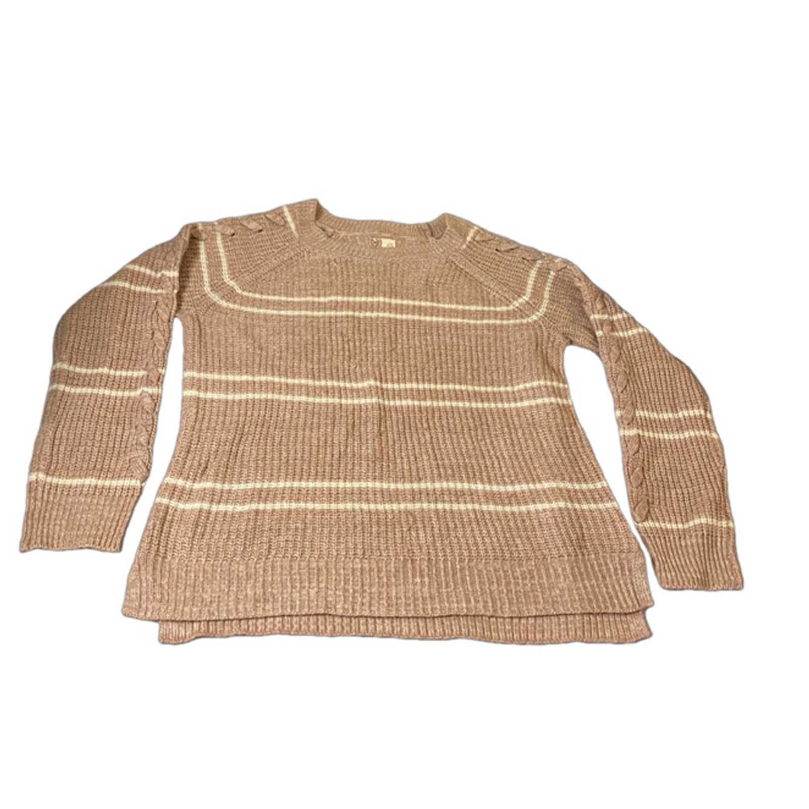 Other SO Heritage Striped Knit Sweater Cable Sleeve Cozy Layer XL Size XL / US 12-14 / IT 48-50 - 2 Thumbnail