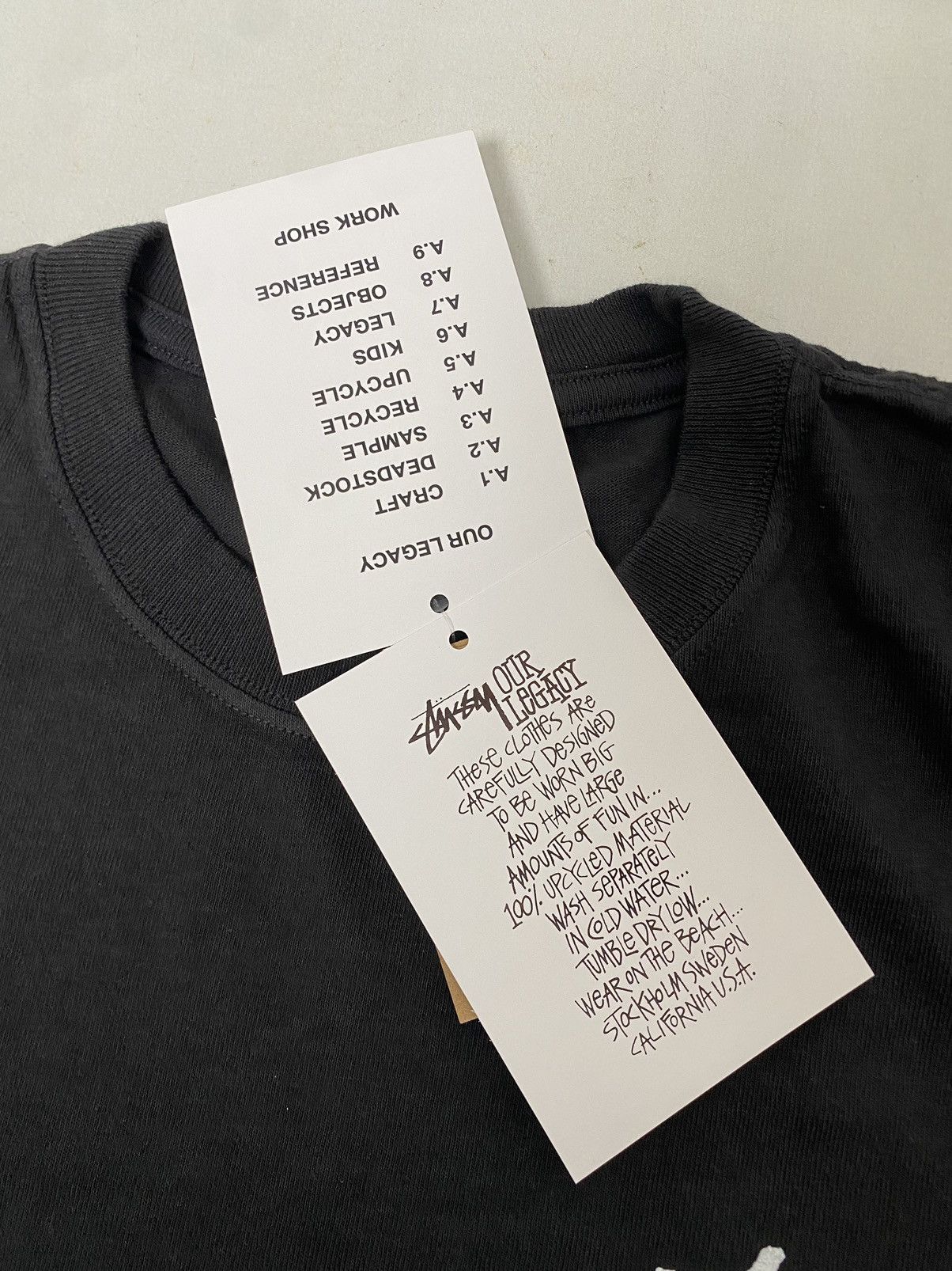 Stussy Tee Stüssy x Our Legacy Surfman size M new tag black Size US M / EU 48-50 / 2 - 7 Thumbnail