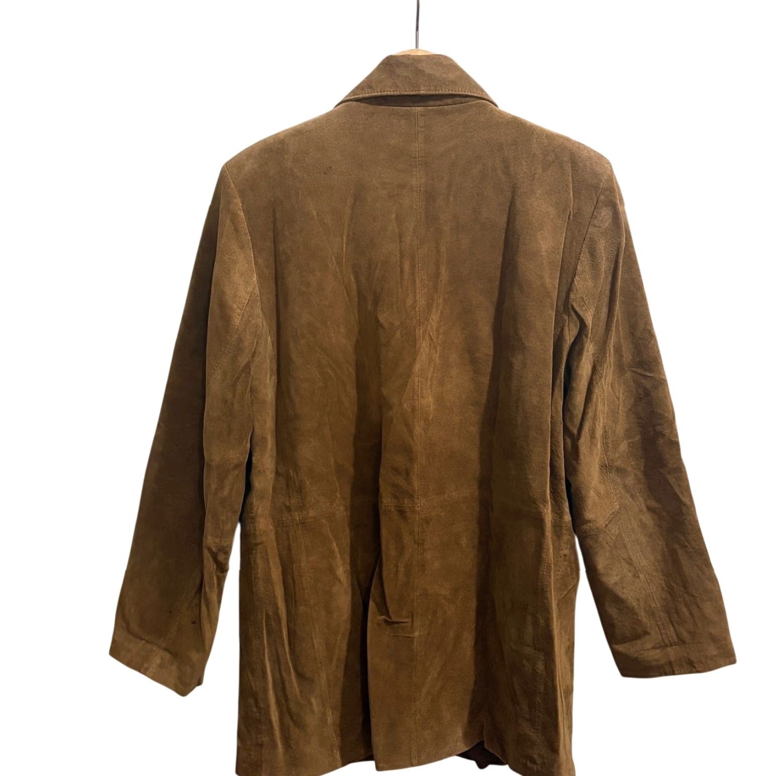 Vintage VINTAGE Bernardo Jacket Womens L Brown Suede Leather Button Front 90s Classic Size L / US 10 / IT 46 - 2 Thumbnail