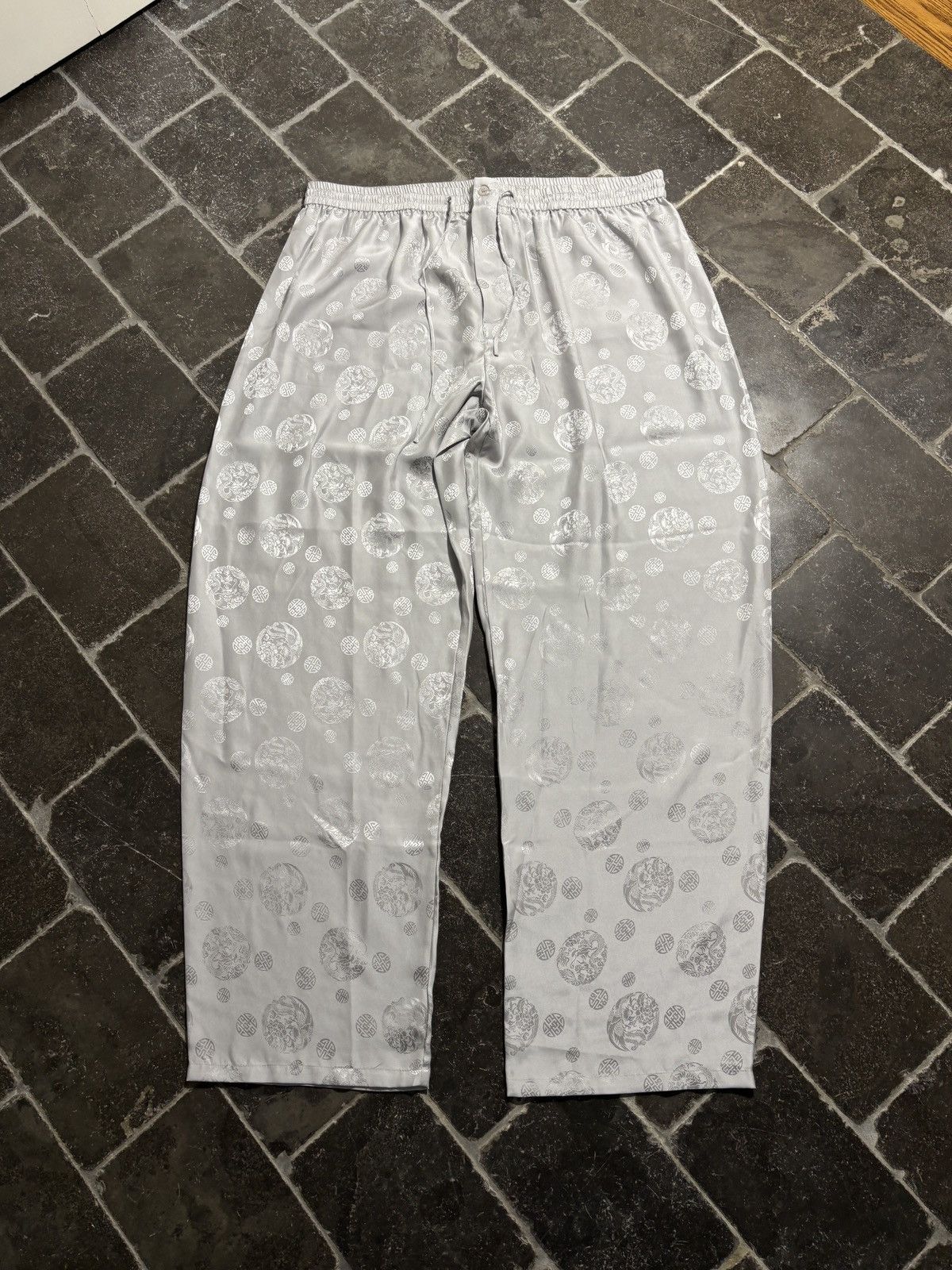 Vintage Vintage Silk Pajamas Two Piece Suit Matching Shirt Pants 90s Size US 38 / EU 54 - 6 Thumbnail