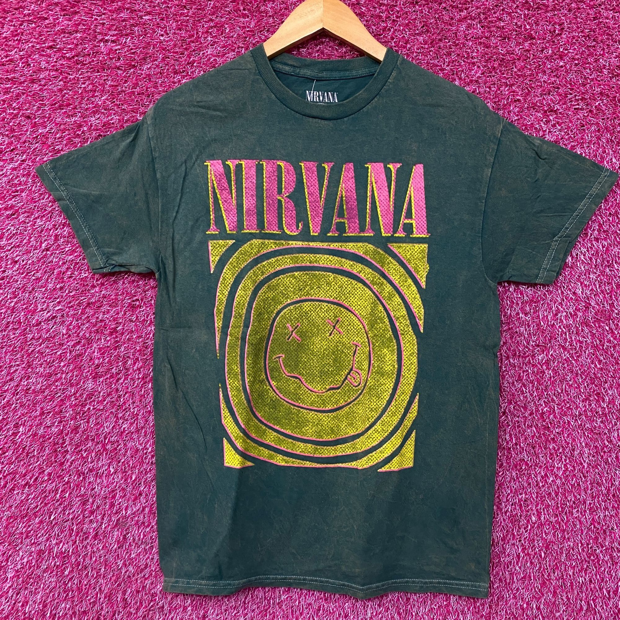 Nirvana Nirvana Nevermind Album Dead Smiley Face Logo T-Shirt Medium Size US M / EU 48-50 / 2 - 1 Thumbnail