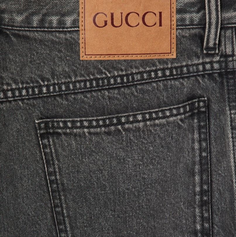Gucci o1la5ras0626 Slim Fit Denim Pants With Logo in Gray Size US 34 / EU 50 - 5 Thumbnail