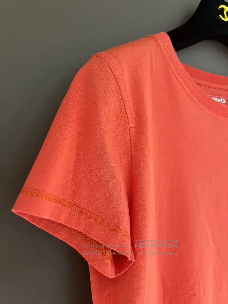 Hermes Hermes Orange Classic Pocket Short Sleeve Top T-Shirt Size XS / US 0-2 / IT 36-38 - 4 Thumbnail