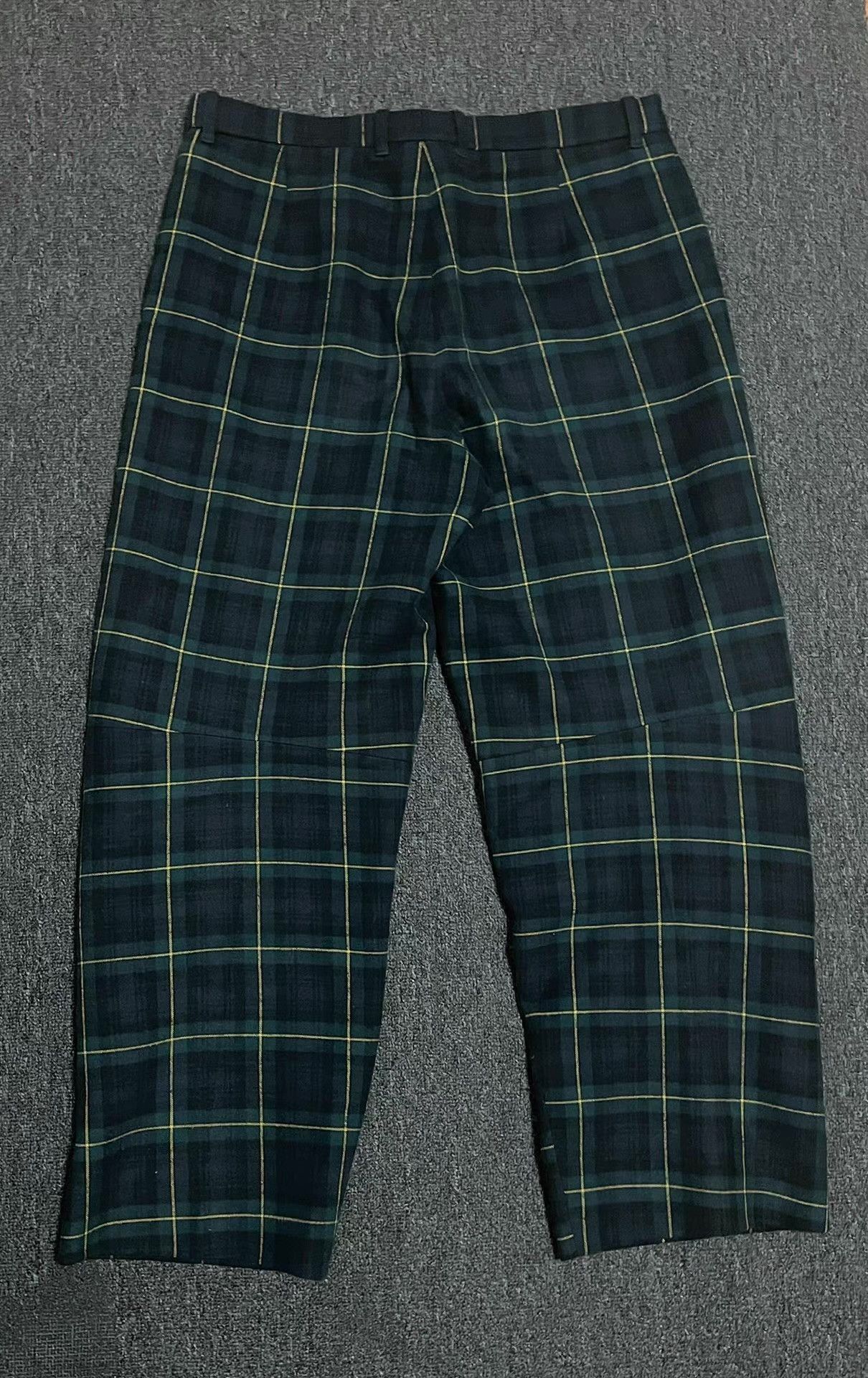 Balenciaga Green Checkered Casual Pants Size 34 Size US 34 / EU 50 - 1 Thumbnail