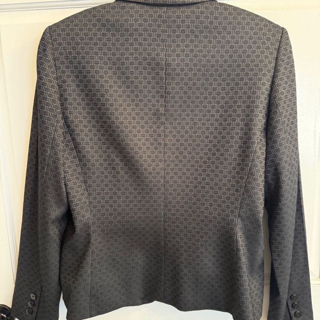 Elie Tahari Women's Tahari Blazer Size 8 Gray Size M / US 6-8 / IT 42-44 - 3 Thumbnail