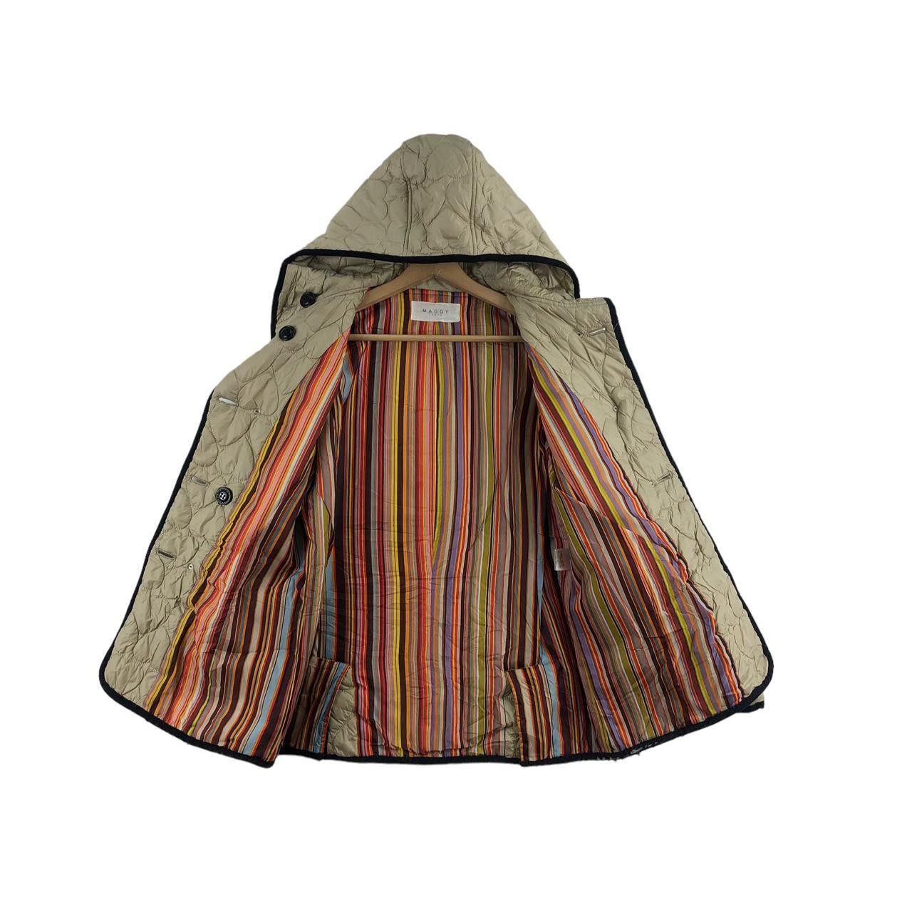 MAGGY LONDON Vintage MAGGY TOKYO DESIGNER Rainbow Quilted Jacket Hoodie Size M / US 6-8 / IT 42-44 - 1 Thumbnail