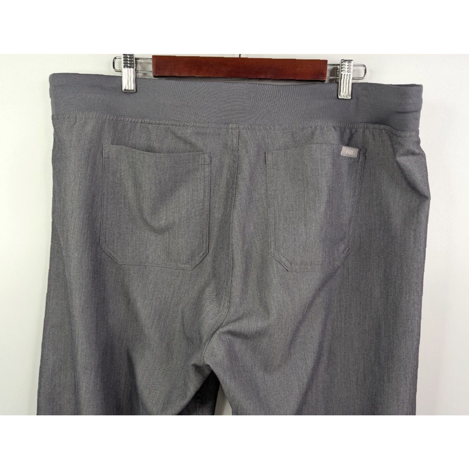 Vintage Figs Women's Livingston Gray Scrub Pants Nurse Medical XL Style T21003 — Gray Scrub Pants, FIGS, Women, XL, Livingston, Medical, Solid Pattern Size 40" / US 18 - 5 Thumbnail