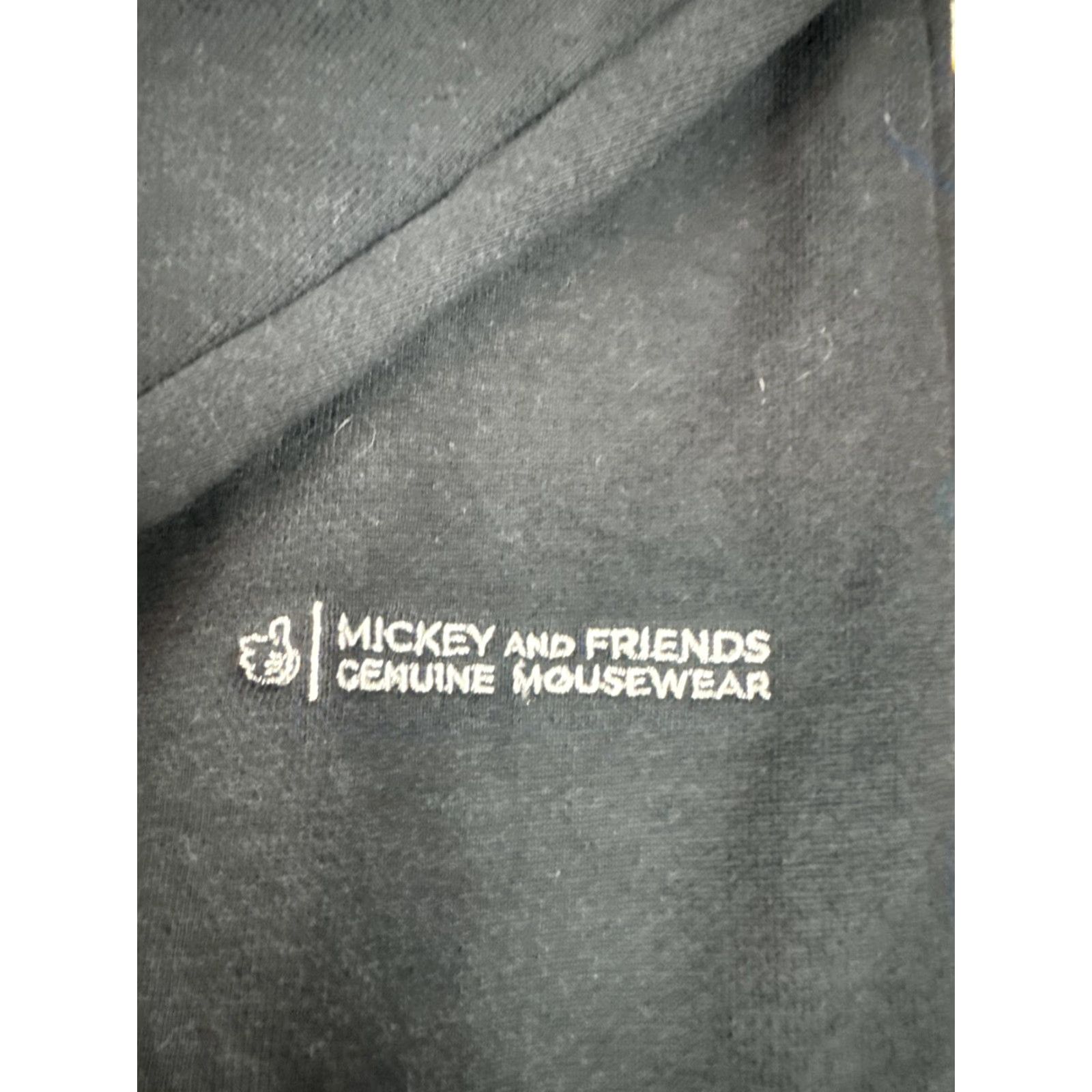 Disney Mickey Mouse Genuine Mousewear Pullover Hoodie Adults XL Embroidered Black Size US XL / EU 56 / 4 - 7 Thumbnail