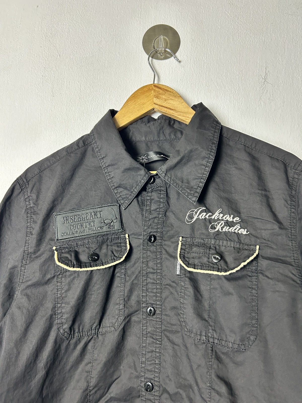 JACKROSE Jackrose punk open collar embroidery skull ifsixwasnine Size US M / EU 48-50 / 2 - 3 Thumbnail