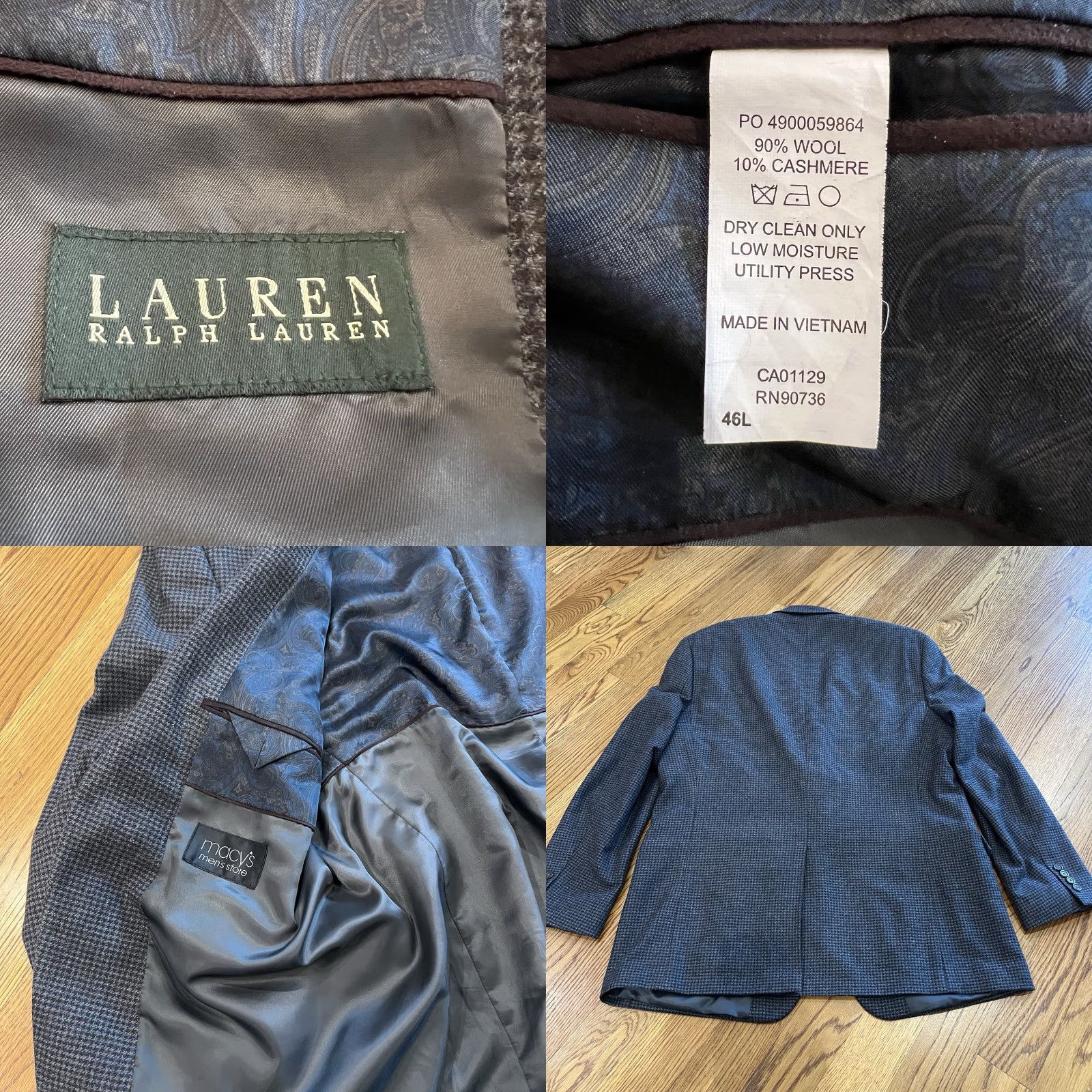 Ralph Lauren Ralph Lauren Blazer Size 46 L Wool And Cashmere Green Label Size 46R - 8 Thumbnail