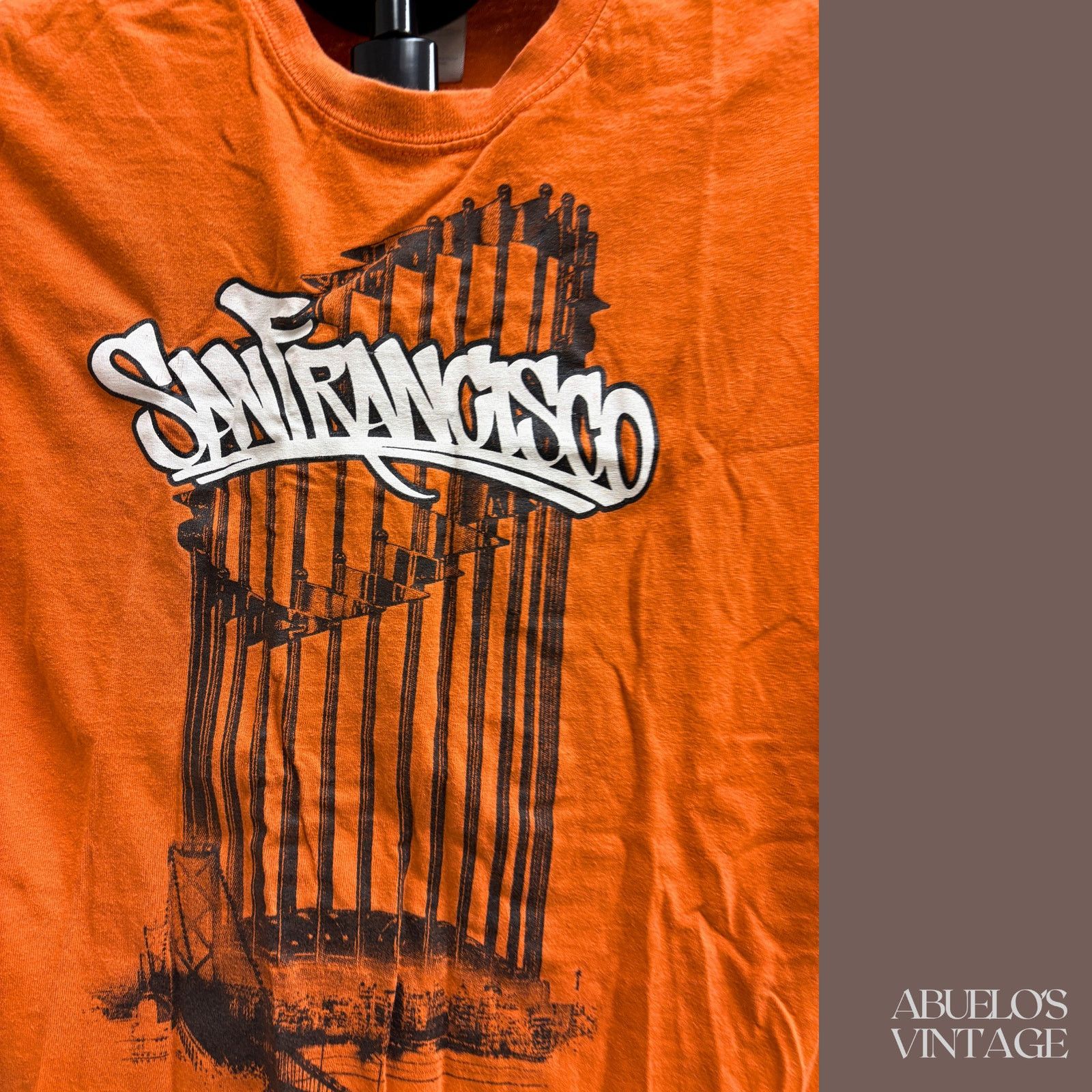 Gildan VTG Graphic Tee | San Francisco Orange | Y2K Street Size US M / EU 48-50 / 2 - 2 Thumbnail