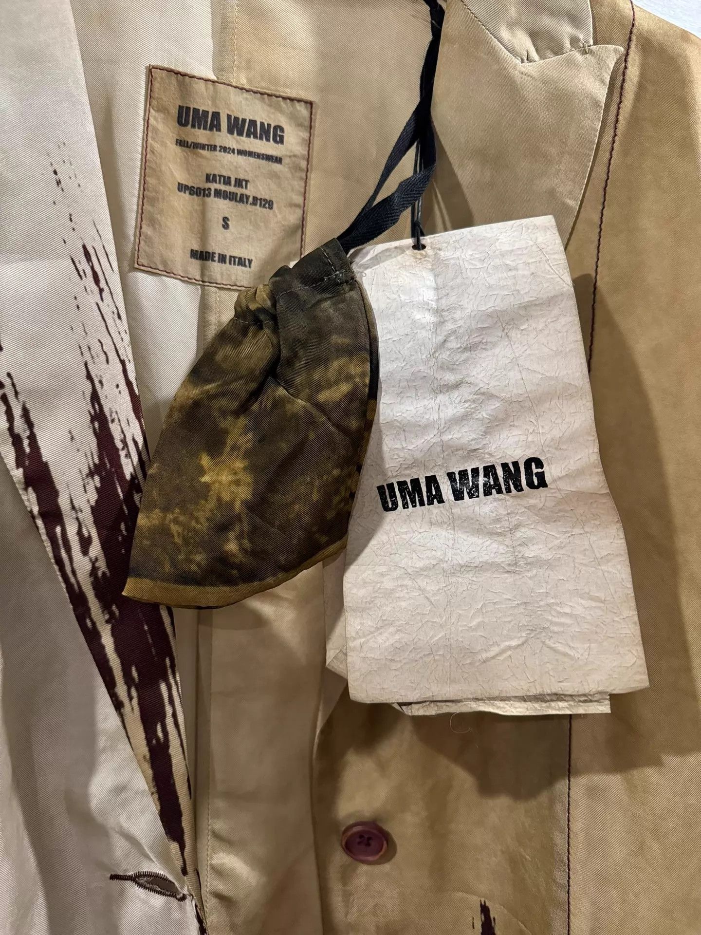 Uma Wang Uma Wang Pigeon Blood Dip-Dye Trench Tobacco Size S / US 4 / IT 40 - 5 Thumbnail
