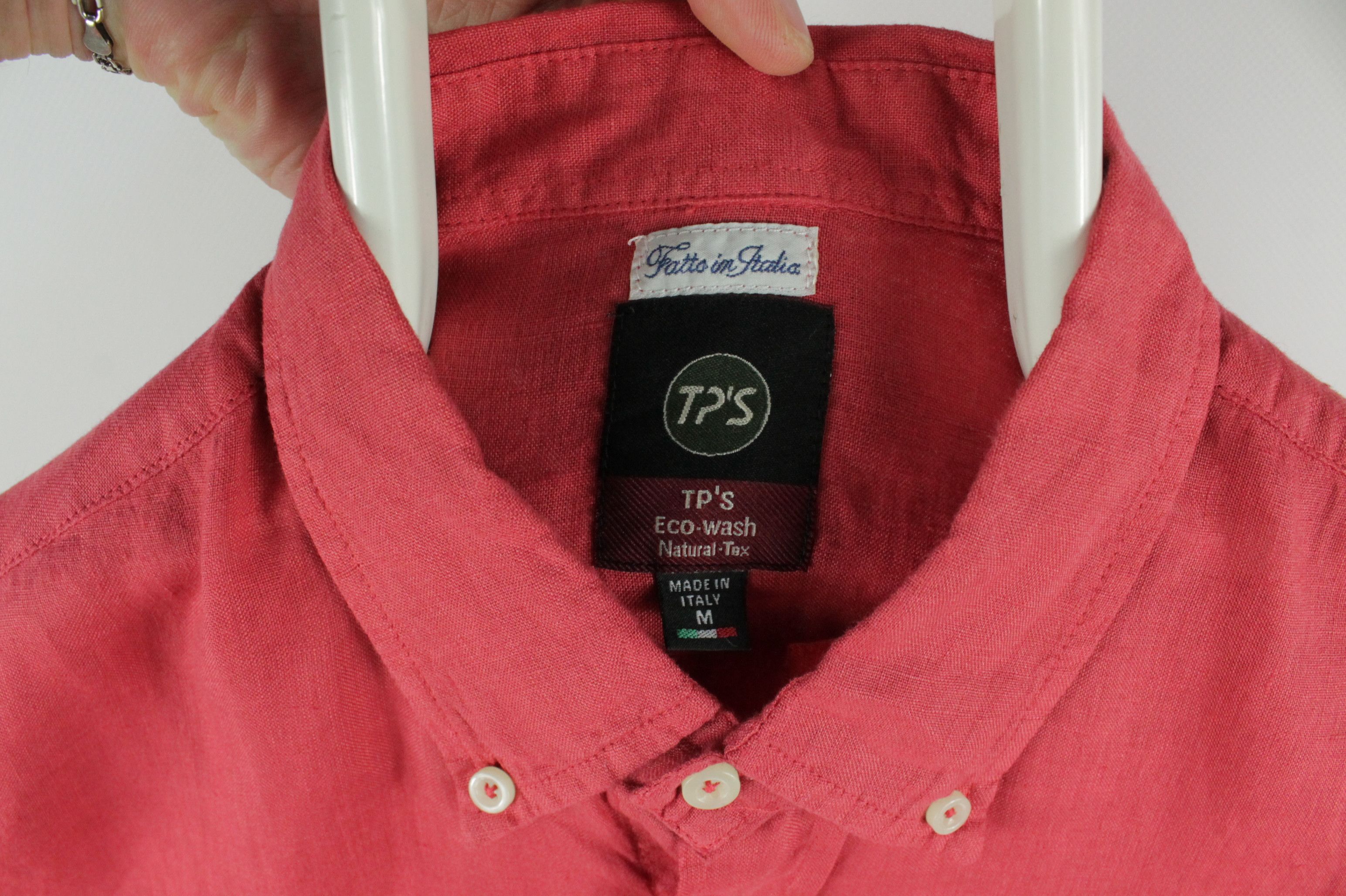 Other TP'S Natural Tex Red Linen Casual Relax Fit Shirt Men's Size US M / EU 48-50 / 2 - 3 Thumbnail
