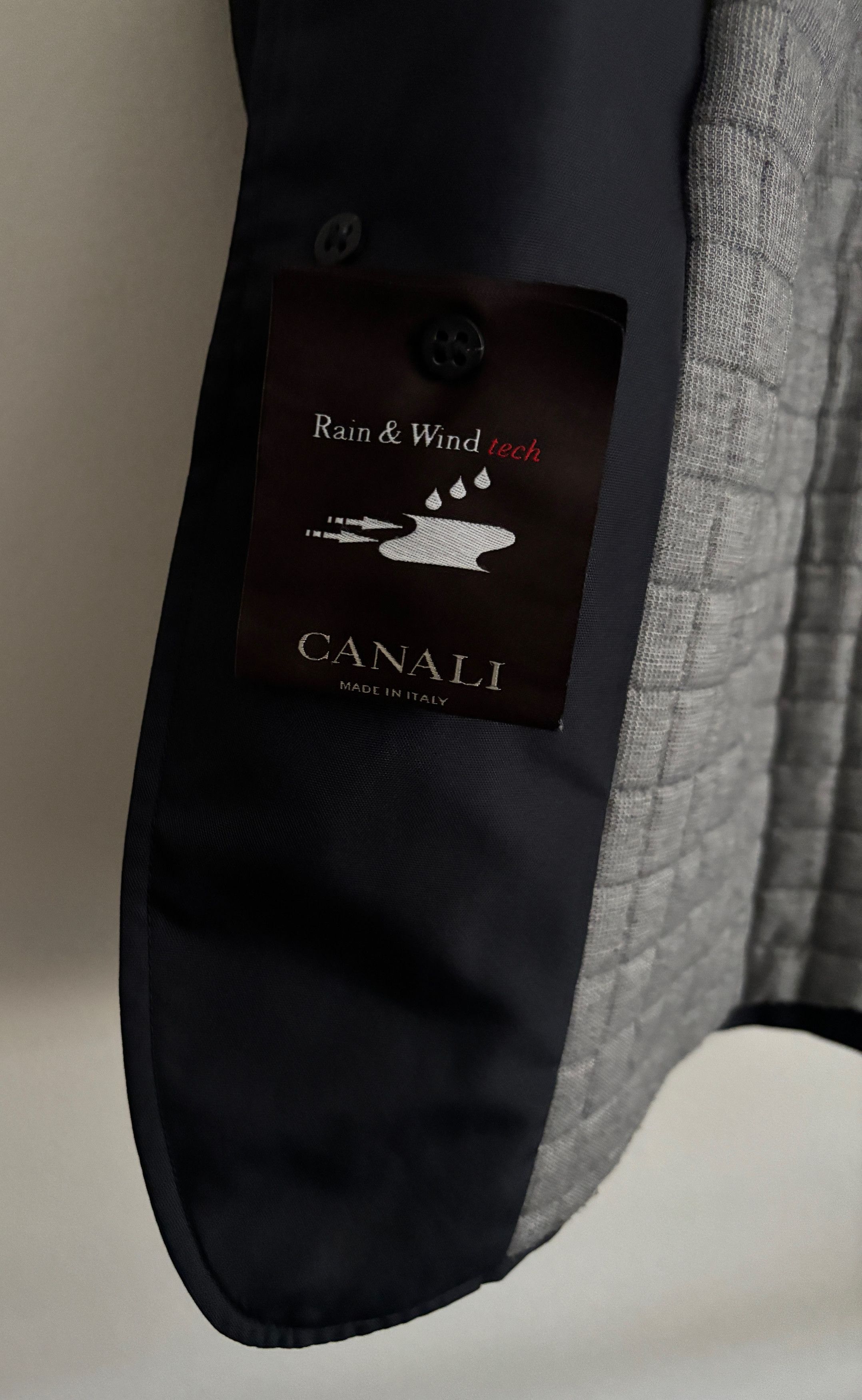 Canali $1600 Rain & Wind Tech Hybrid Zip Jacket/ Sport Coat Size US S / EU 44-46 / 1 - 9 Thumbnail