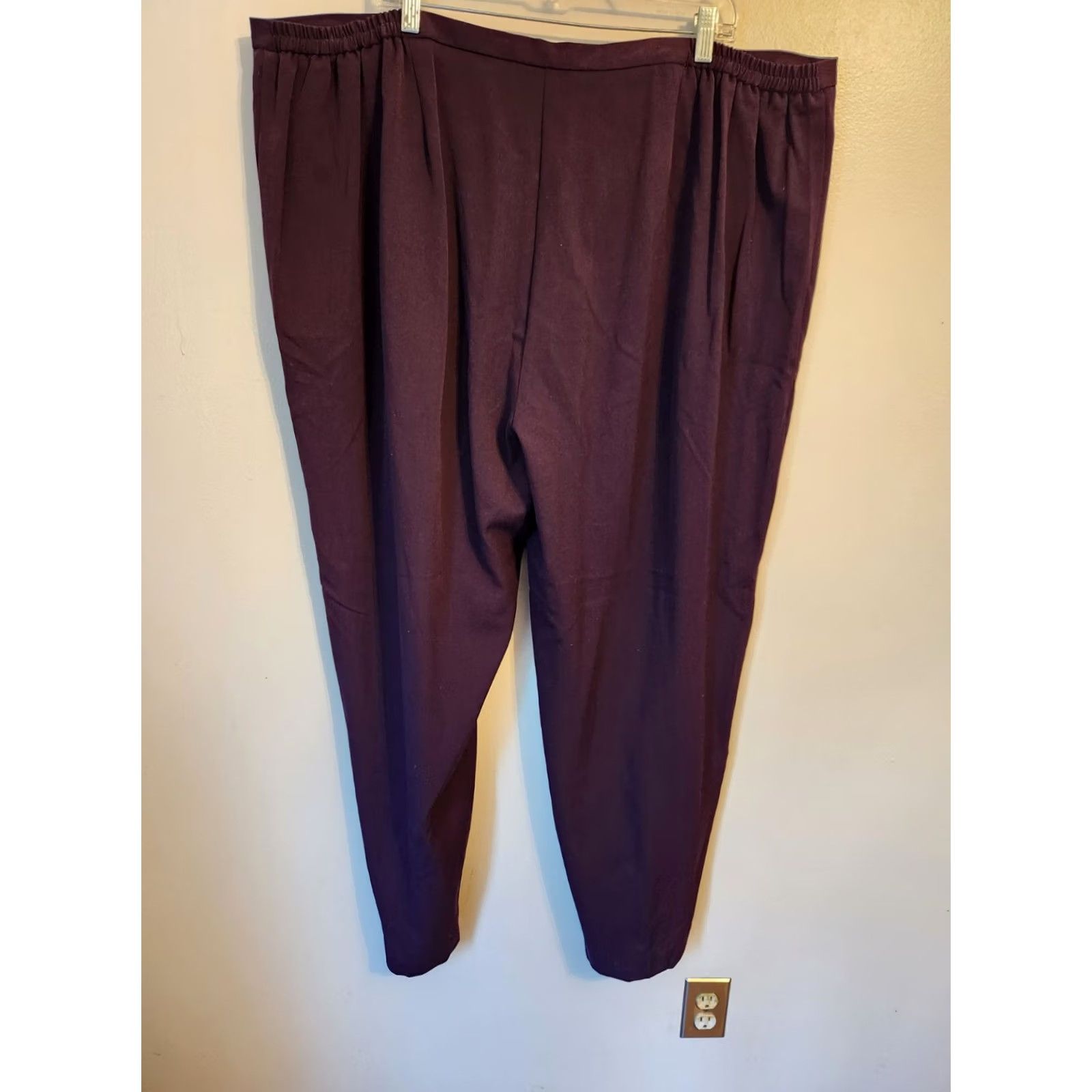 Bob Mackie Bob Mackie Studio Purple Elastic Side Waist Dress Pants 28W Women Size 28" / US 6 / IT 42 - 4 Thumbnail