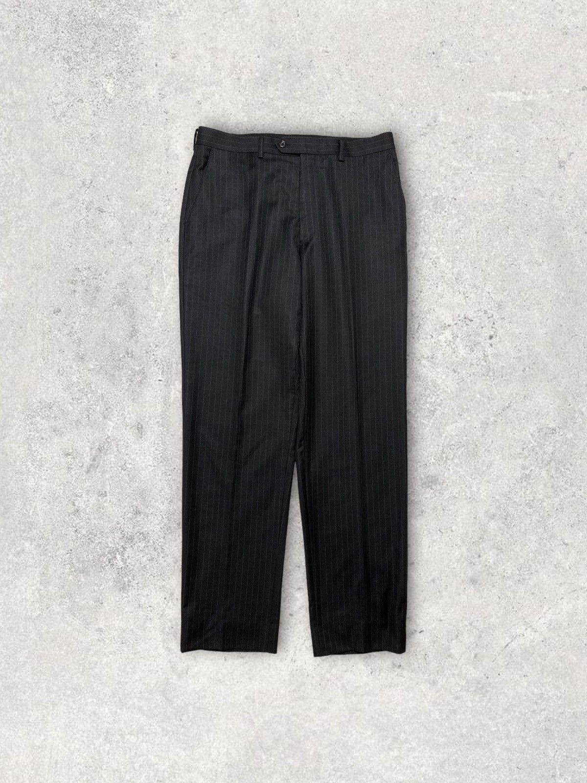 Designer × Michael Kors Michael kors suit blazer pants trousers striped black Size 42L - 3 Thumbnail
