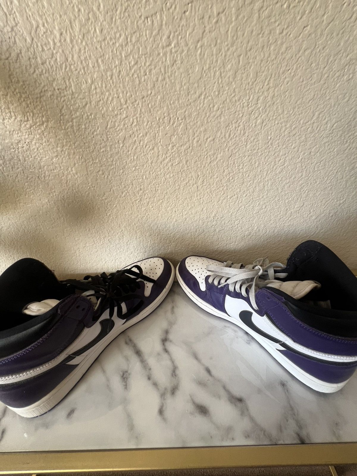 Jordan Brand × Nike × Supreme Court Purple Jordan 1's Size US 11.5 / EU 44-45 - 5 Thumbnail